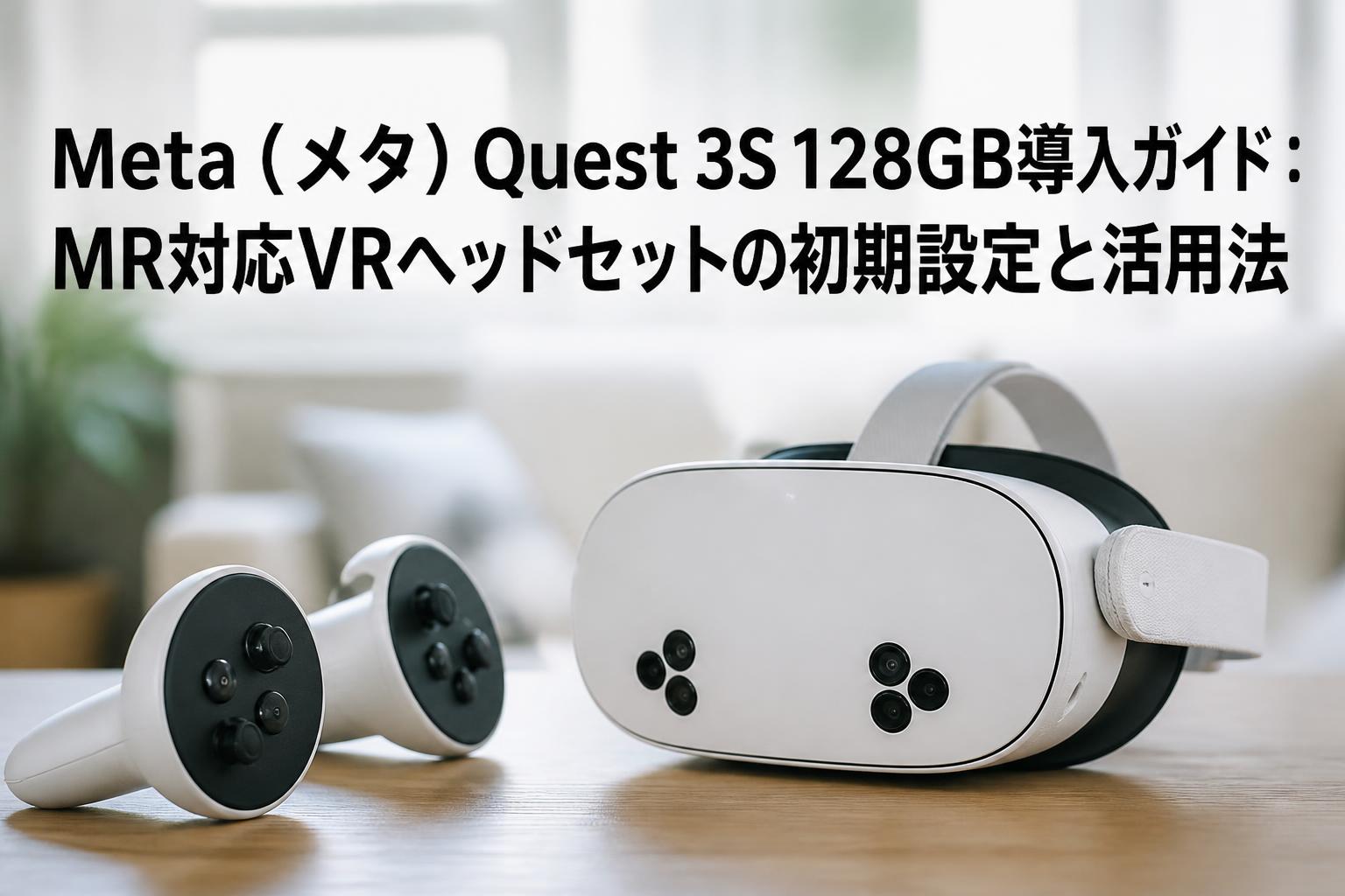 Meta (メタ) Quest 3S 128GB導入ガイド：MR対応VRヘッドセットの初期