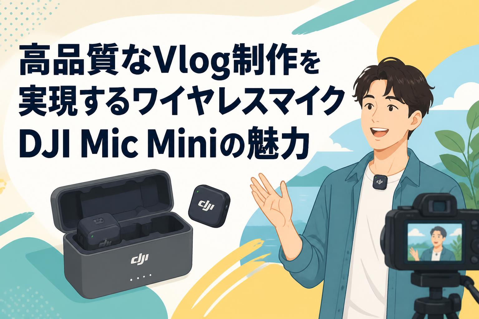 高品質なVlog制作を実現するワイヤレスマイクDJI Mic Miniの魅力