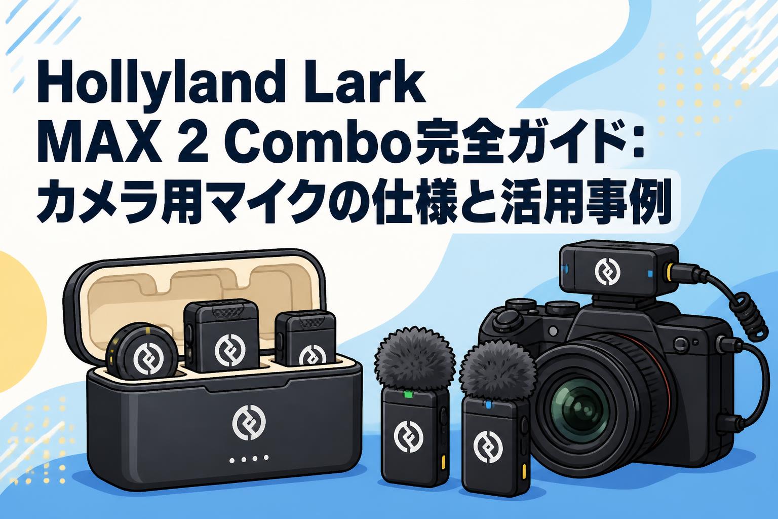 Hollyland Lark MAX 2 Combo完全ガイド：カメラ用マイクの仕様と活用