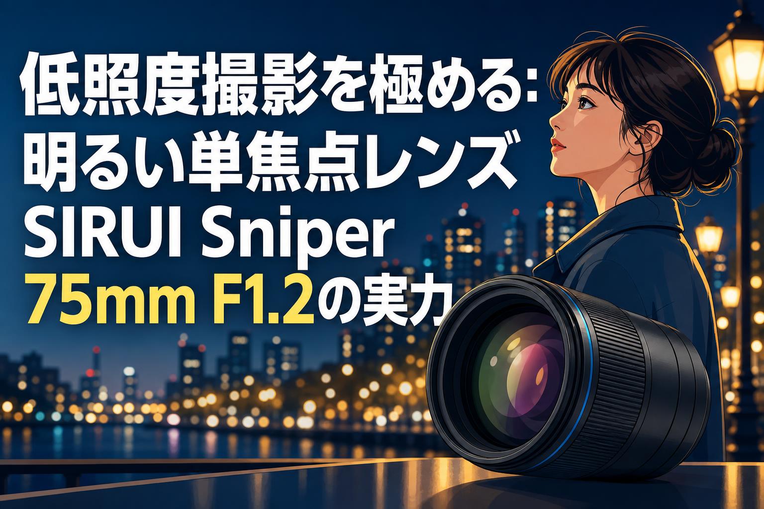 低照度撮影を極める：明るい単焦点レンズSIRUI Sniper 75mm F1.2の実力