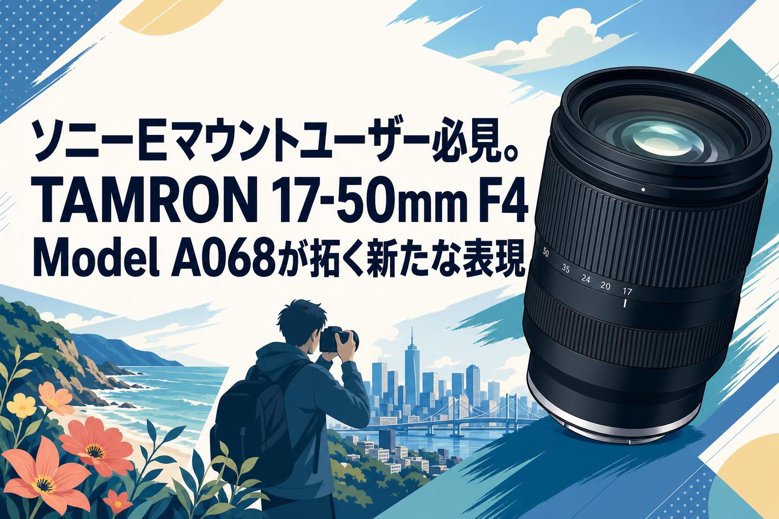 ソニーEマウントユーザー必見。TAMRON 17-50mm F4 Model A068が拓く