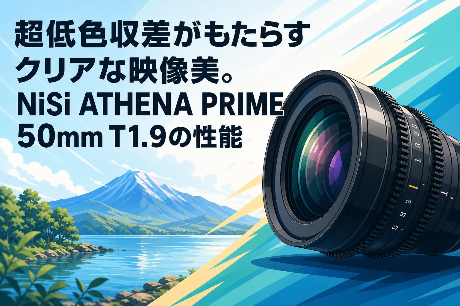 超低色収差がもたらすクリアな映像美。NiSi ATHENA PRIME 50mm T1.9の
