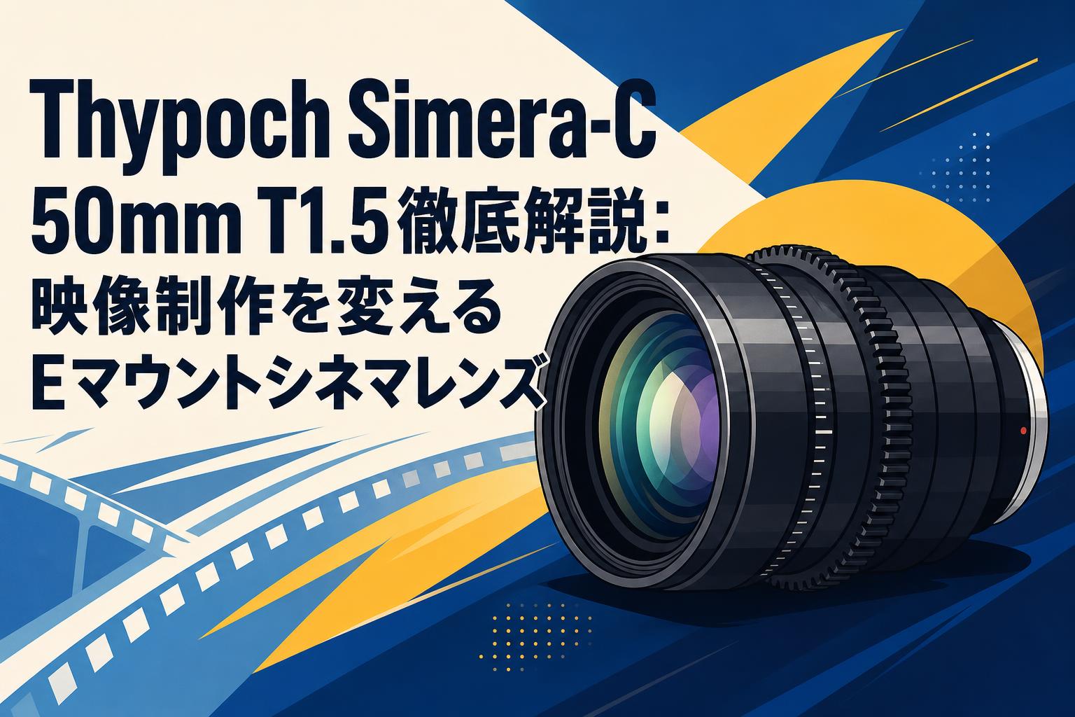 thypoch 50mm t1.5 使用数回 Thypoch Simera-C 50mm T1.5徹底解説：映像制作を変えるEマウント