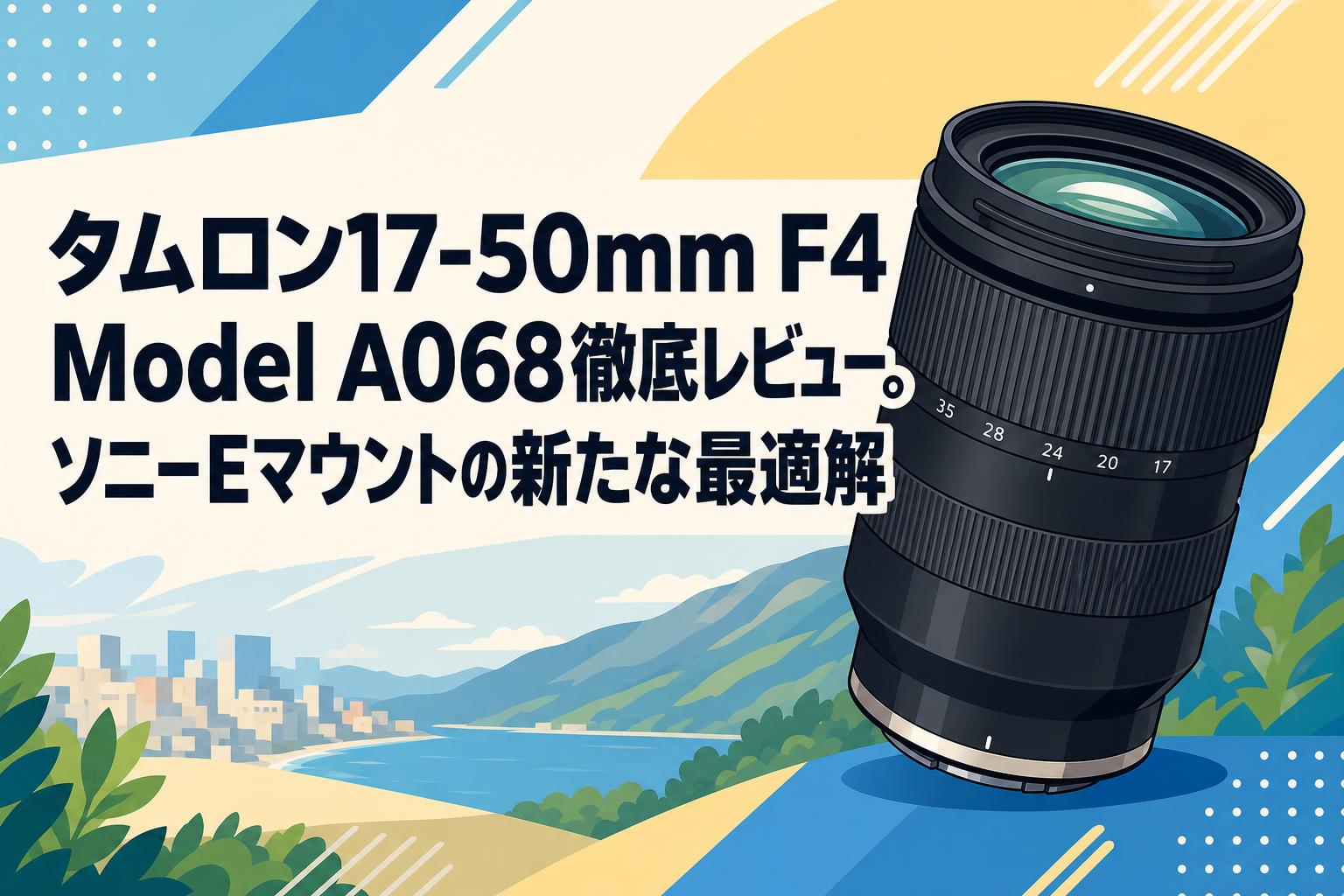 タムロン17-50mm F4 Model A068徹底レビュー。ソニーEマウントの新たな