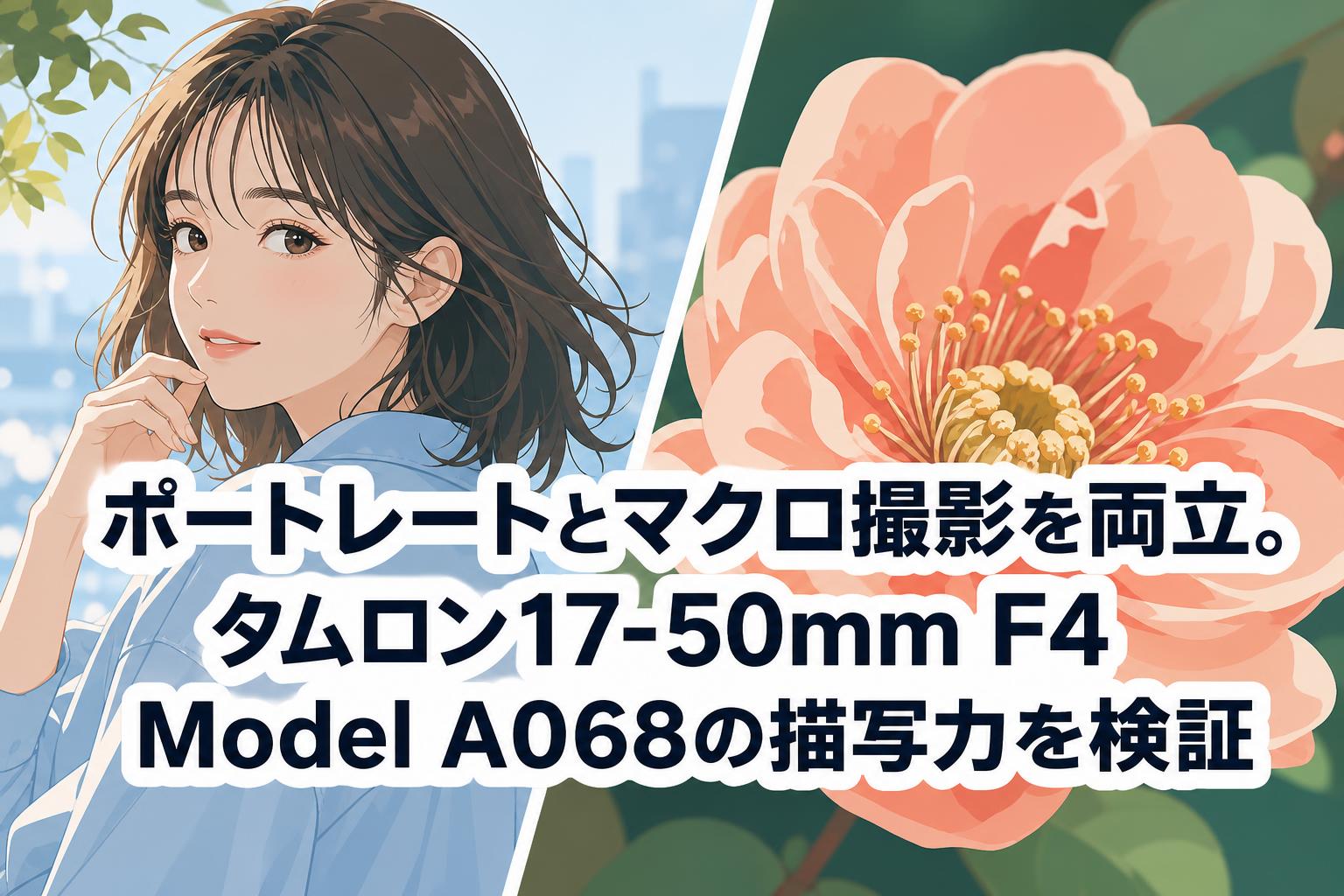 ポートレートとマクロ撮影を両立。タムロン17-50mm F4 Model A068の