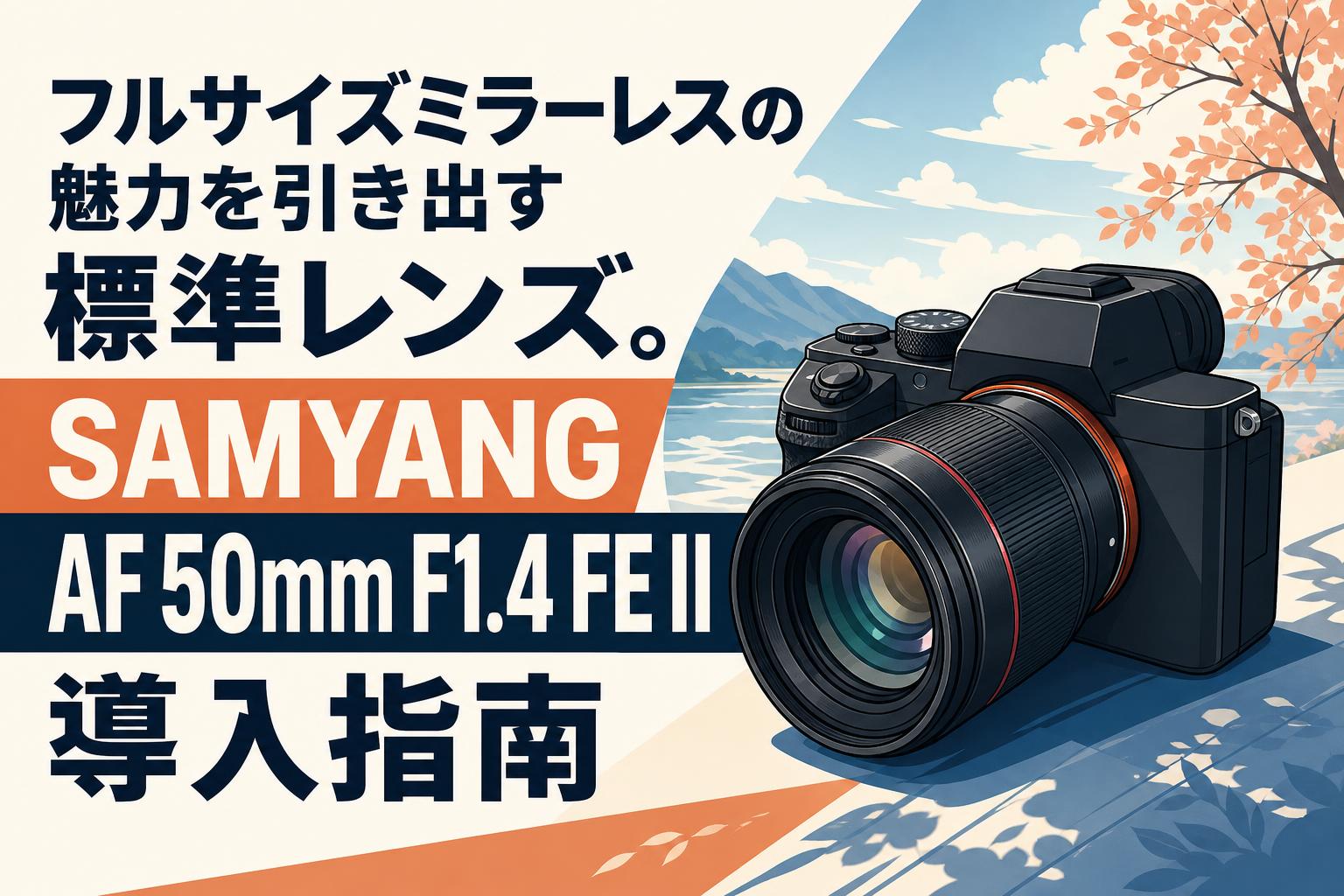 Rendu Sadamal様　追加分 フルサイズミラーレスの魅力を引き出す標準レンズ。SAMYANG AF 50mm F1