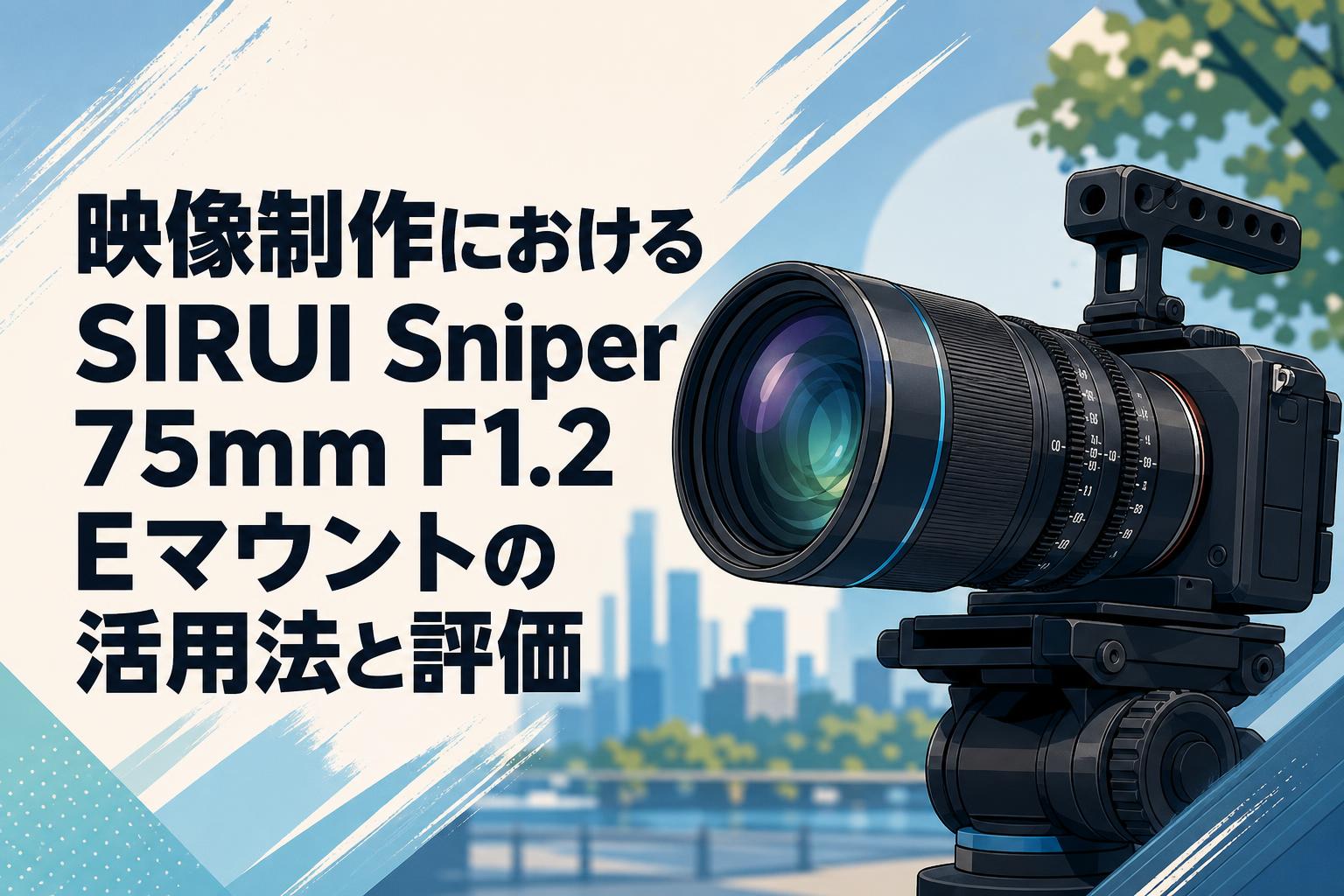 映像制作におけるSIRUI Sniper 75mm F1.2 Eマウントの活用法と評価