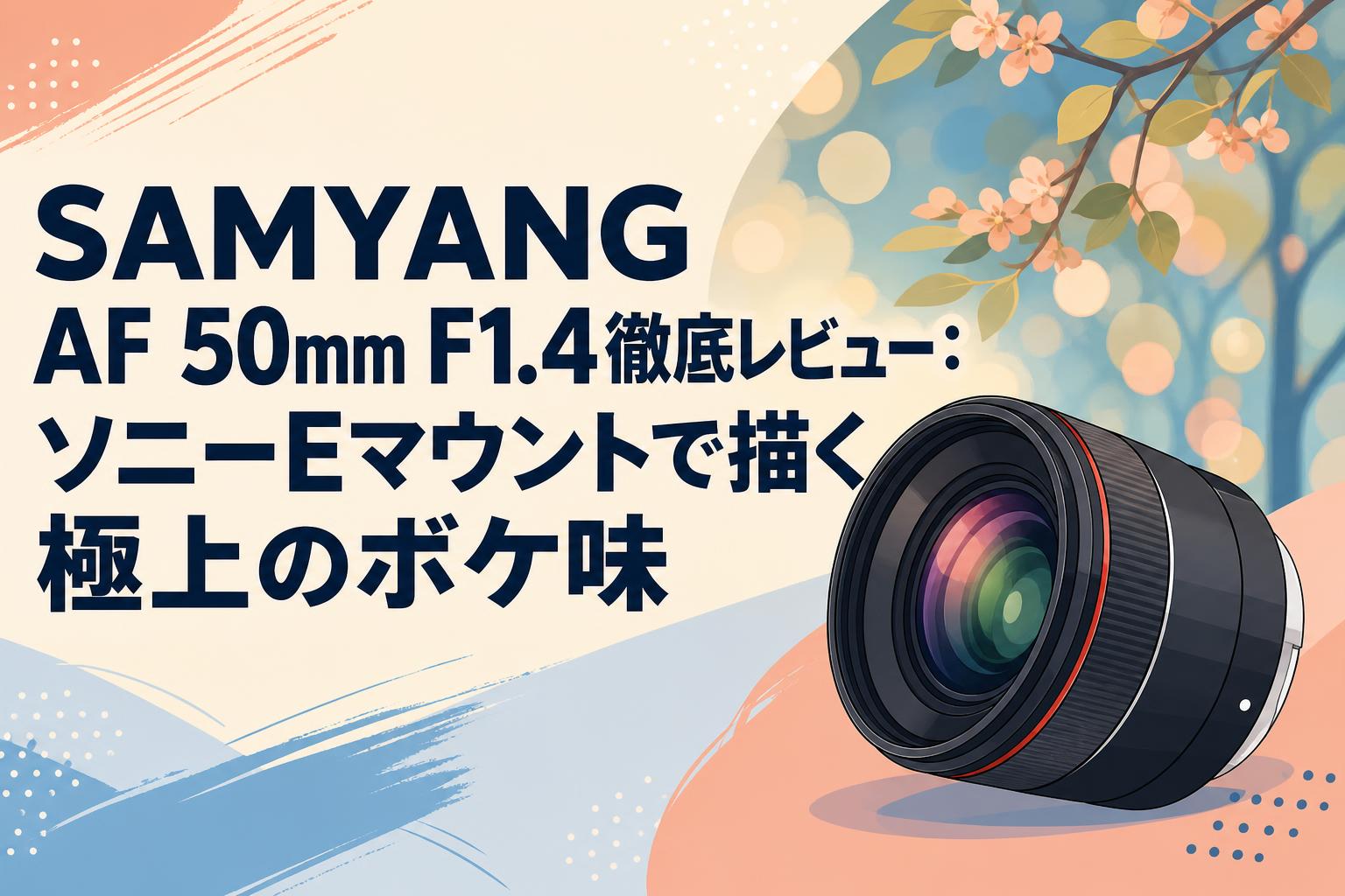 SAMYANG AF 50mm F1.4徹底レビュー：ソニーEマウントで描く極上のボケ
