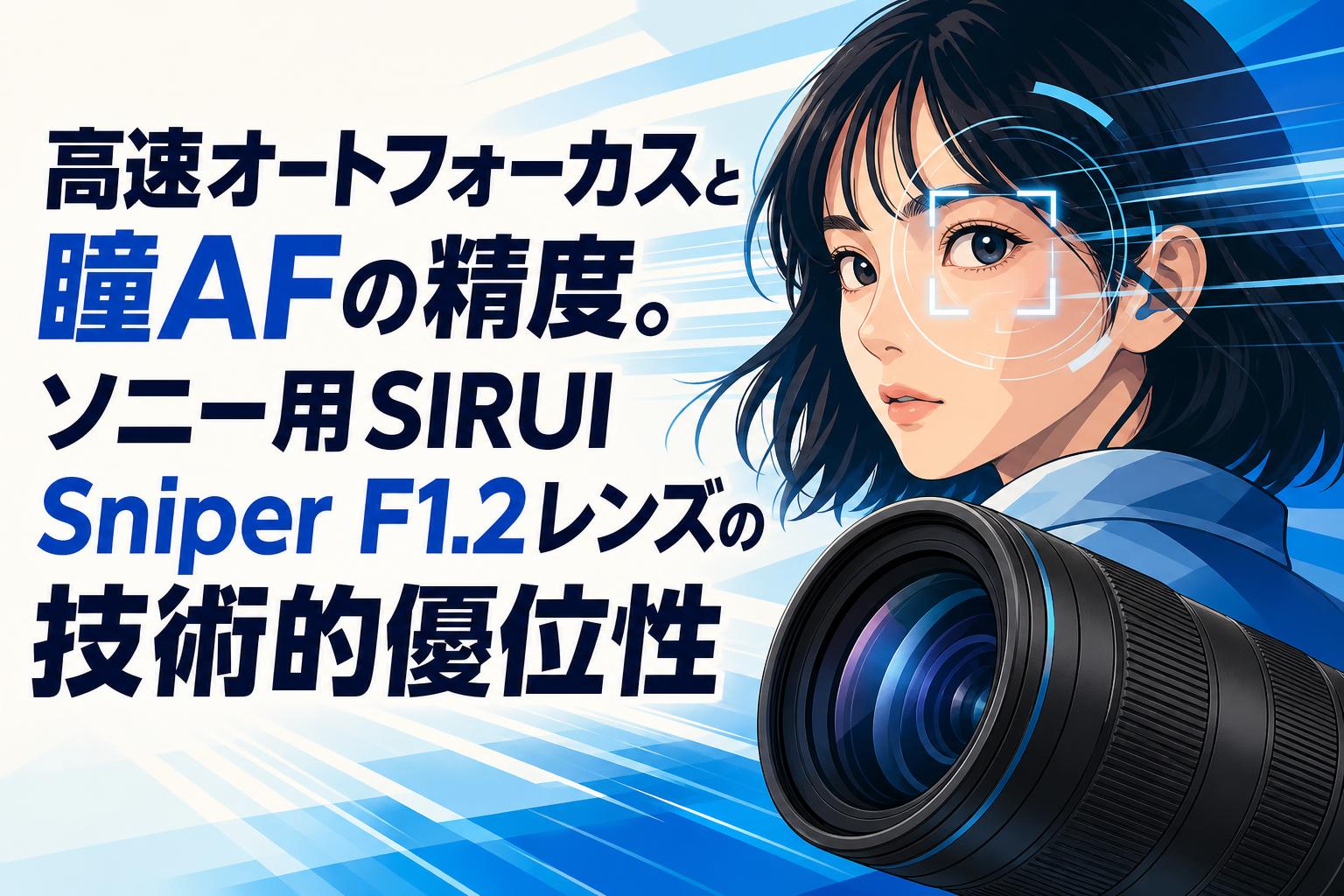 高速オートフォーカスと瞳AFの精度。ソニー用SIRUI Sniper F1.2レンズ