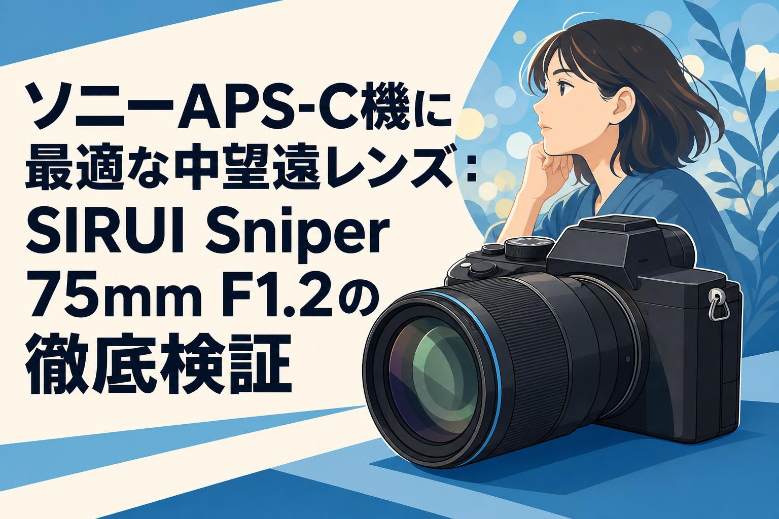 ソニーAPS-C機に最適な中望遠レンズ：SIRUI Sniper 75mm F1.2の徹底