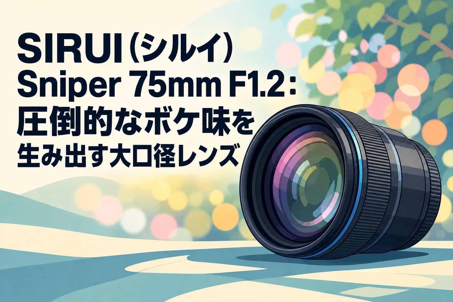 SIRUI Sniper 75mm F1.2 E マウント #3794 選べる3色のデザイン：SIRUI Sniper 75mm F1.2 Eマウントの魅力と特徴