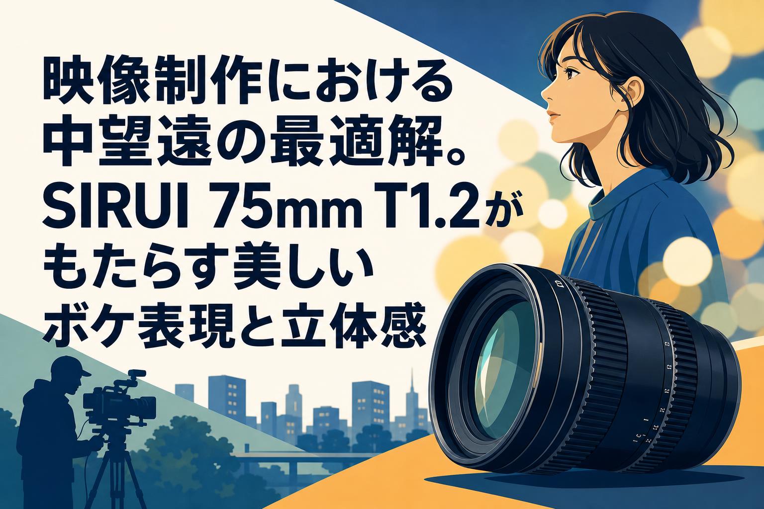 映像制作における中望遠の最適解。SIRUI 75mm T1.2がもたらす美しい
