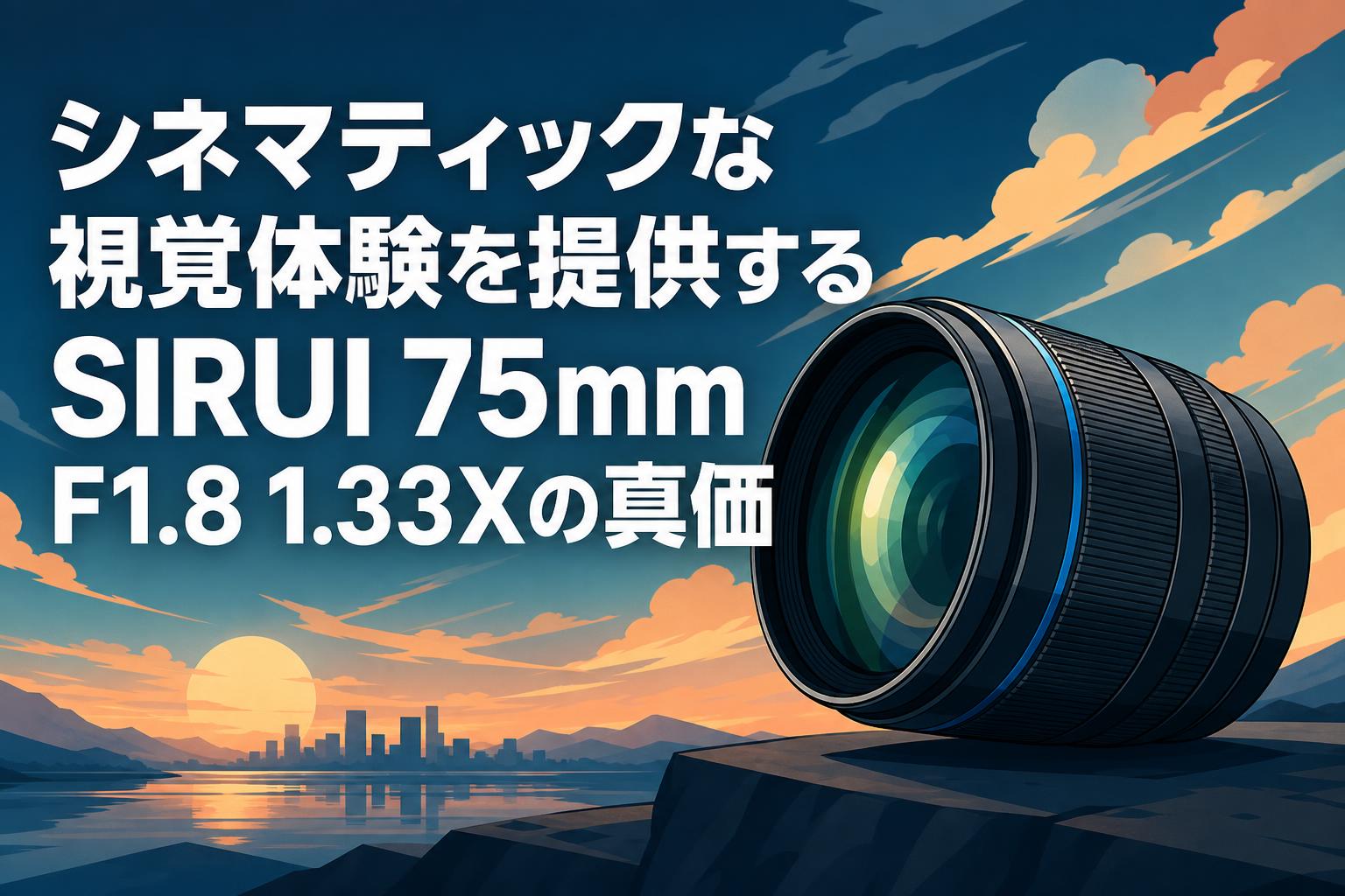 シネマティックな視覚体験を提供するSIRUI 75mm F1.8 1.33Xの真価