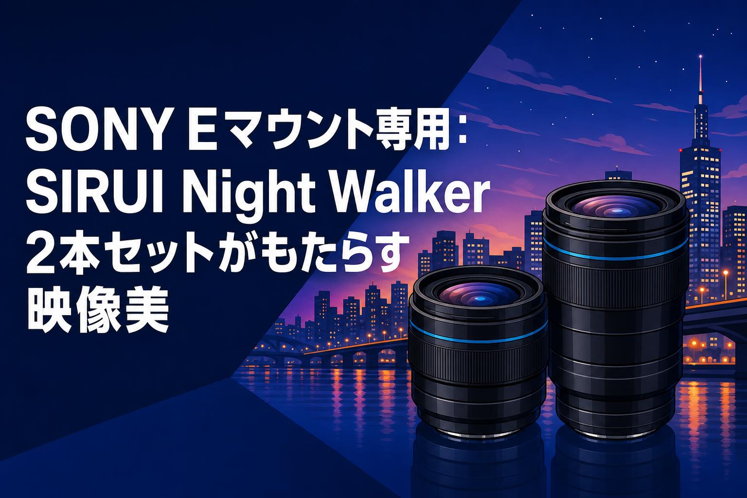 SONY Eマウント専用：SIRUI Night Walker 2本セットがもたらす映像美
