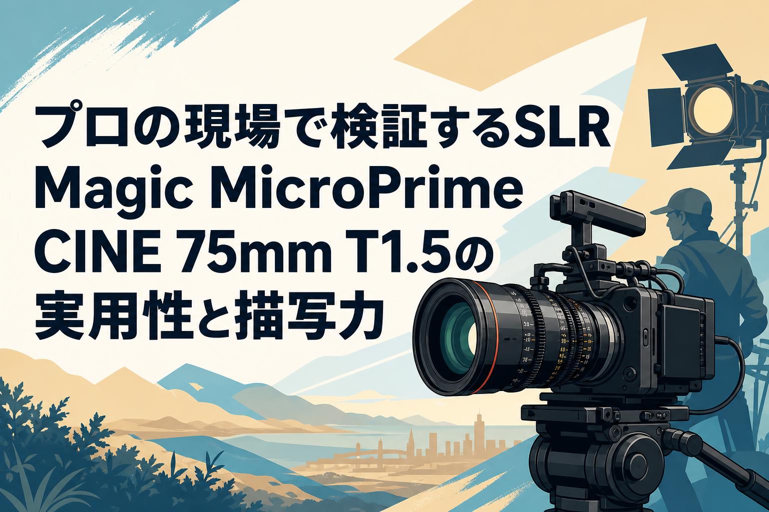 プロの現場で検証するSLR Magic MicroPrime CINE 75mm T1.5の実用性と