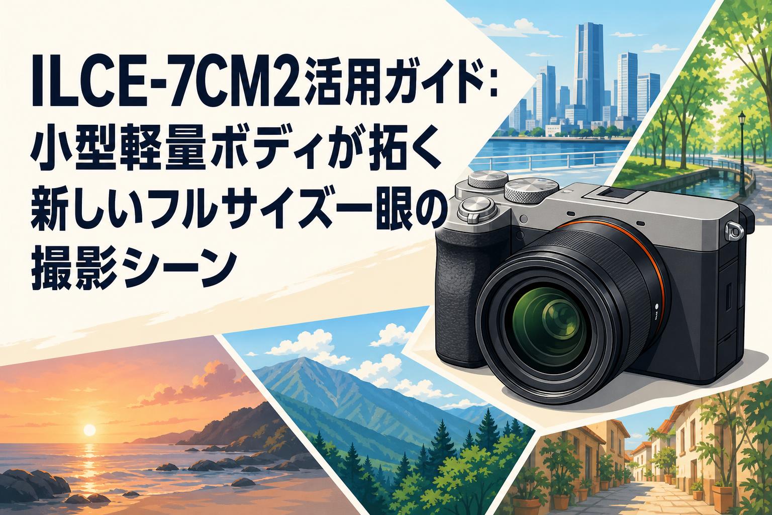 ILCE-7CM2活用ガイド：小型軽量ボディが拓く新しいフルサイズ一眼の