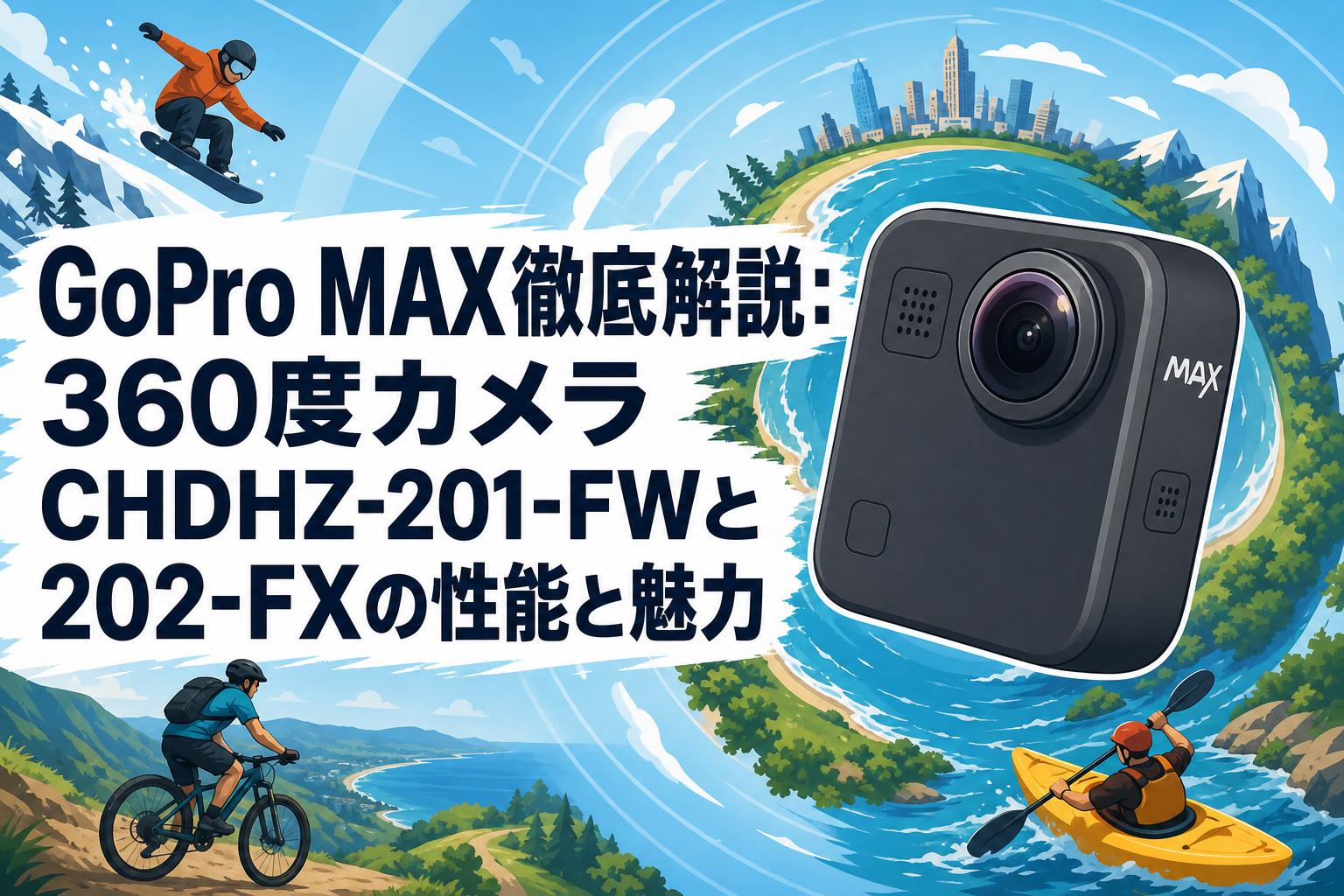 GoPro MAX徹底解説：360度カメラCHDHZ-201-FWと202-FXの性能と魅力