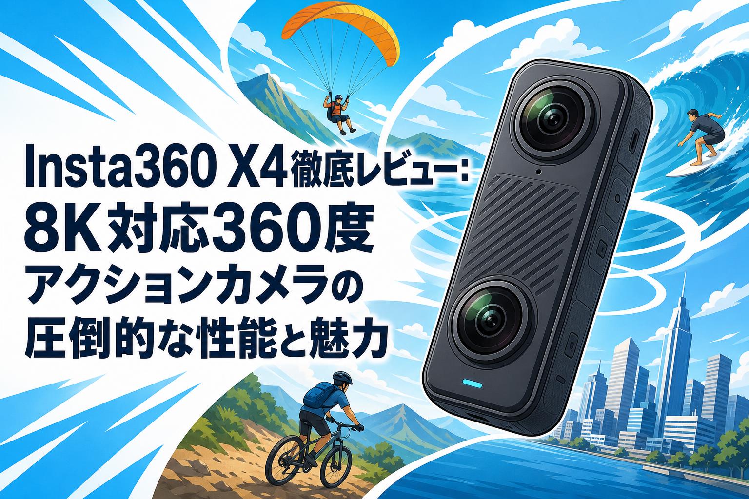 Insta360 X4徹底レビュー：8K対応360度アクションカメラの圧倒的な性能