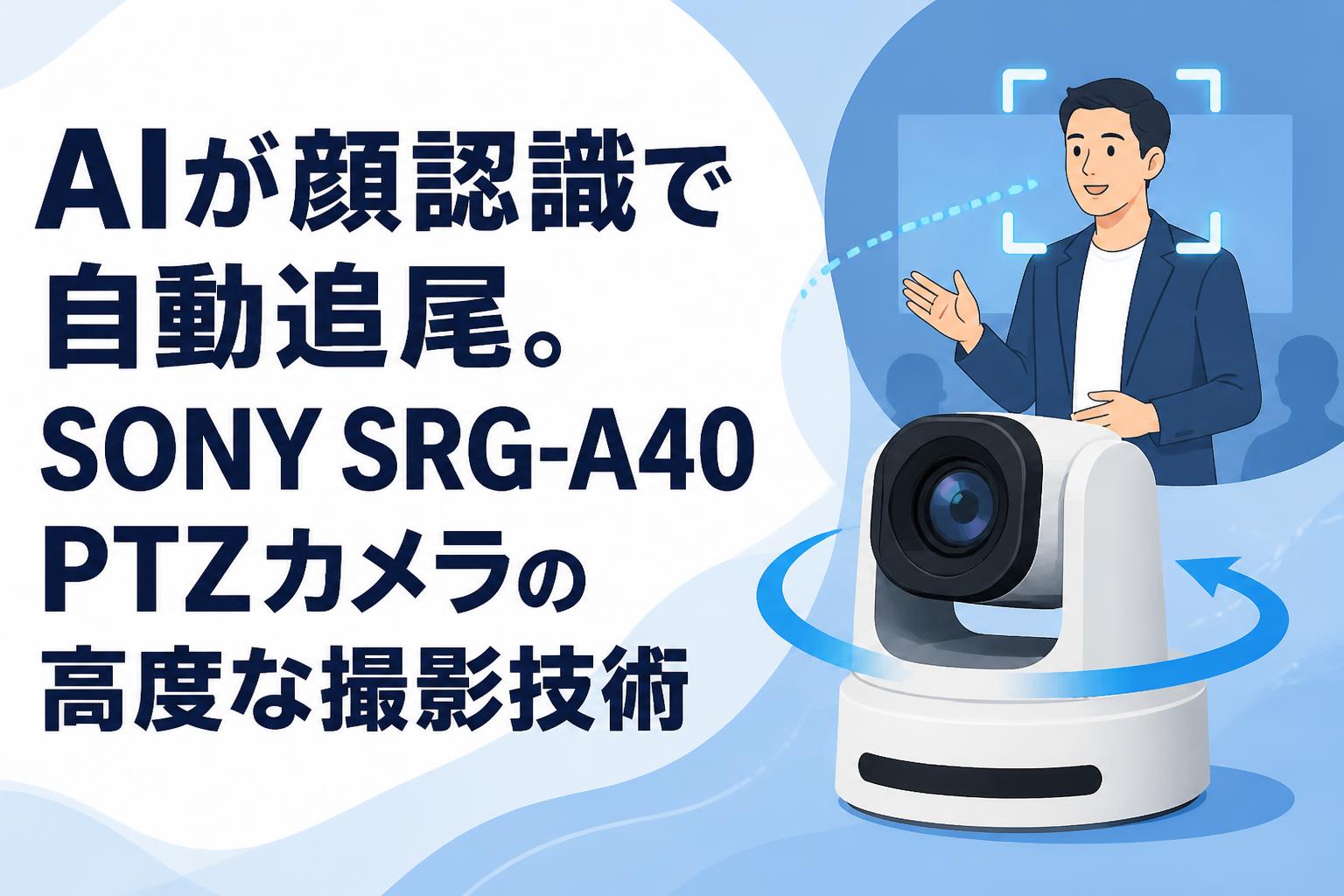 AIが顔認識で自動追尾。SONY SRG-A40 PTZカメラの高度な撮影技術