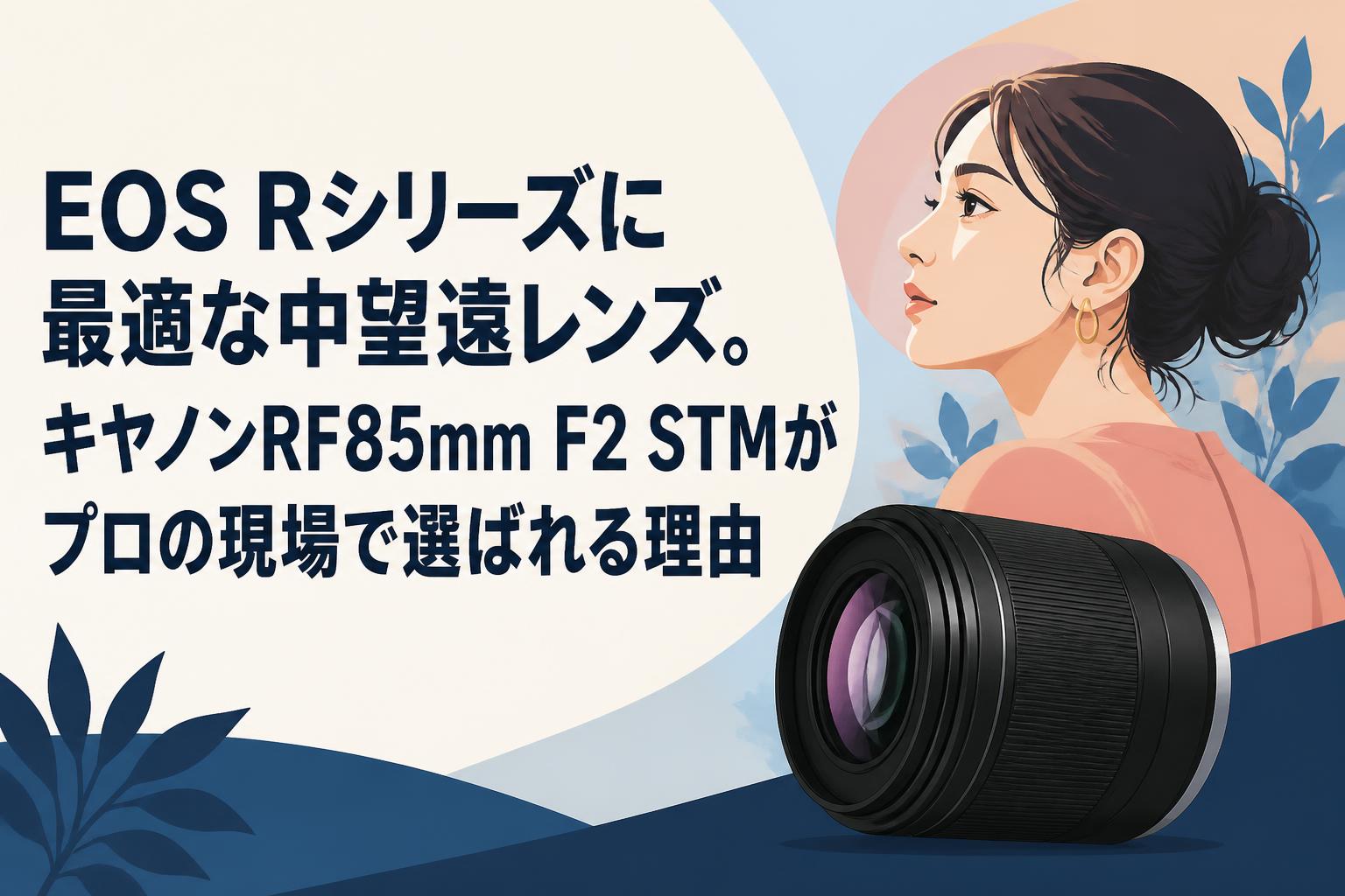 EOS Rシリーズに最適な中望遠レンズ。キヤノンRF85mm F2 STMがプロの