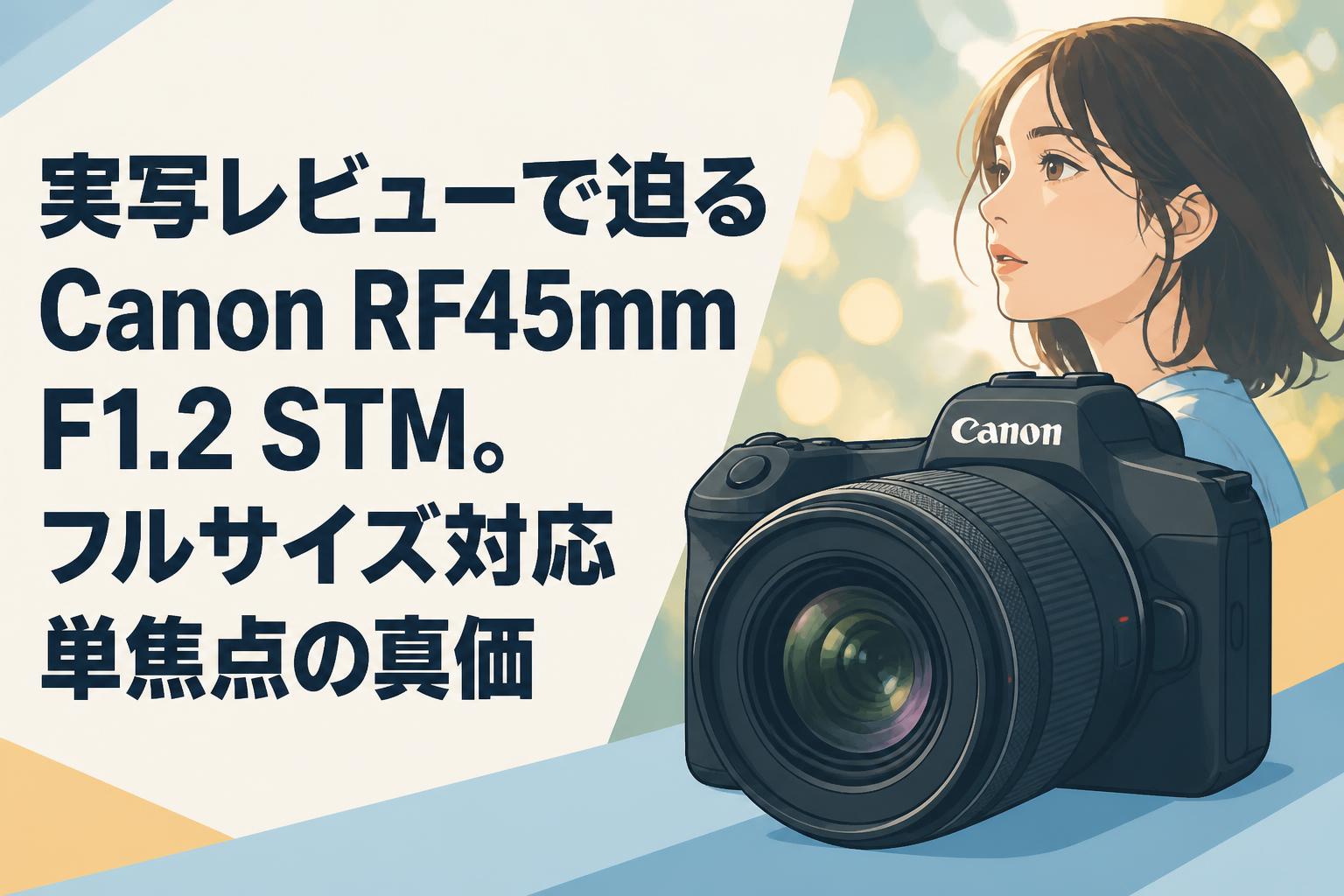実写レビューで迫るCanon RF45mm F1.2 STM。フルサイズ対応単焦点の