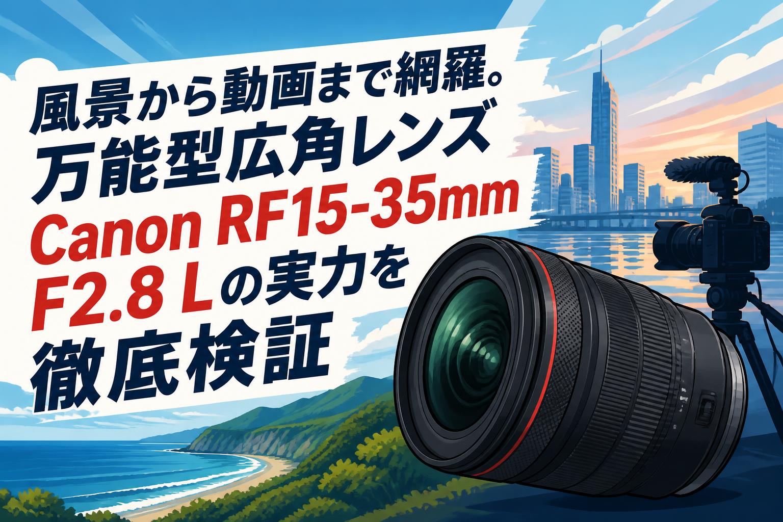 風景から動画まで網羅。万能型広角レンズCanon RF15-35mm F2.8 Lの実力