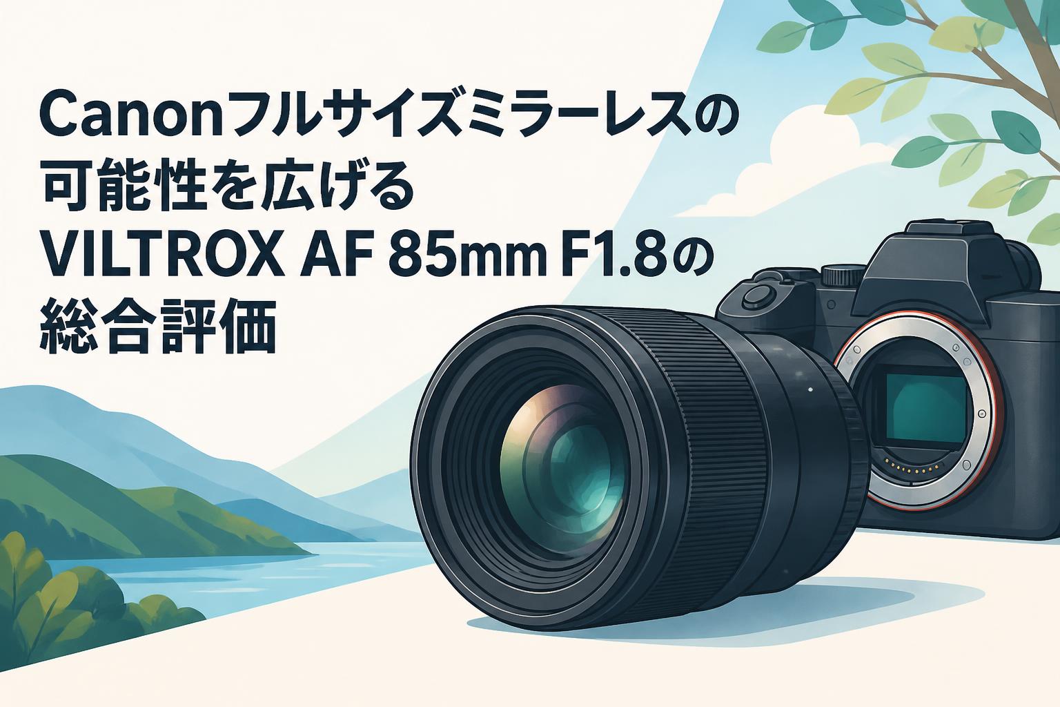 Canonフルサイズミラーレスの可能性を広げるVILTROX AF 85mm F1.8の