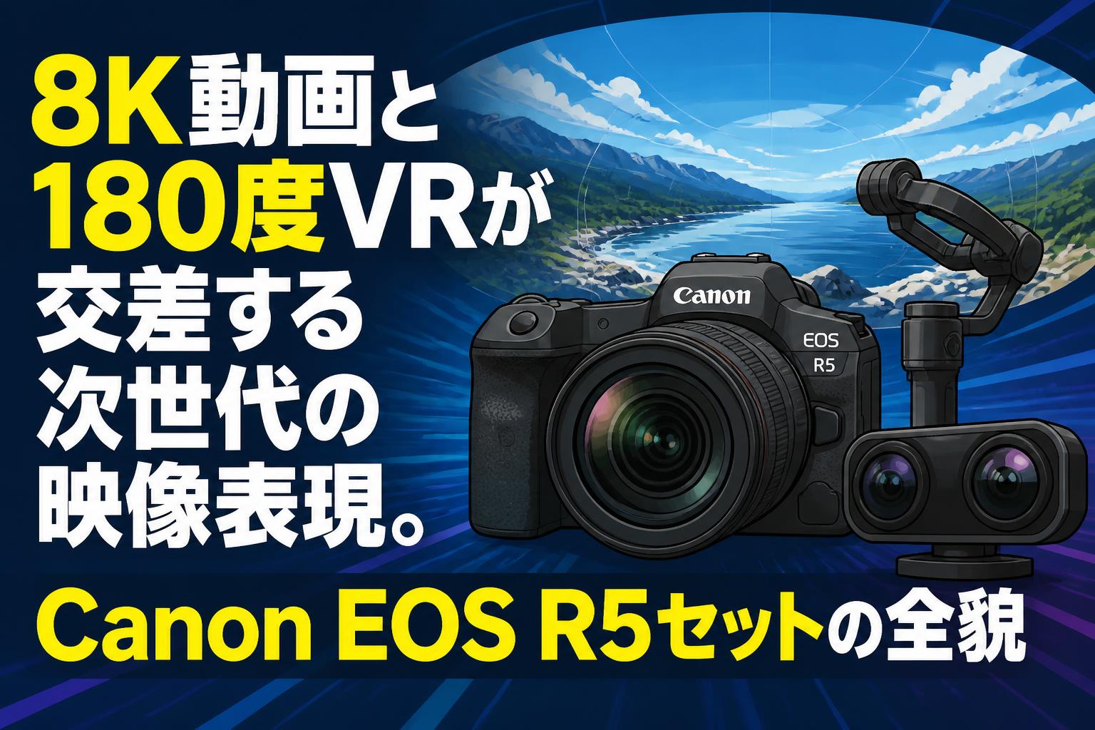 8K動画と180度VRが交差する次世代の映像表現。Canon EOS R5セットの