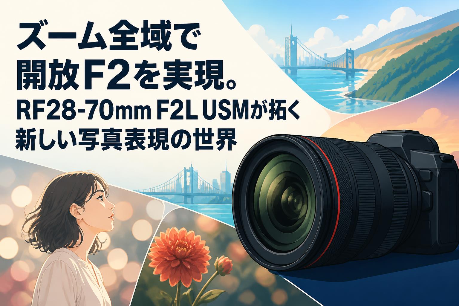 ズーム全域で開放F2を実現。RF28-70mm F2L USMが拓く新しい写真表現の