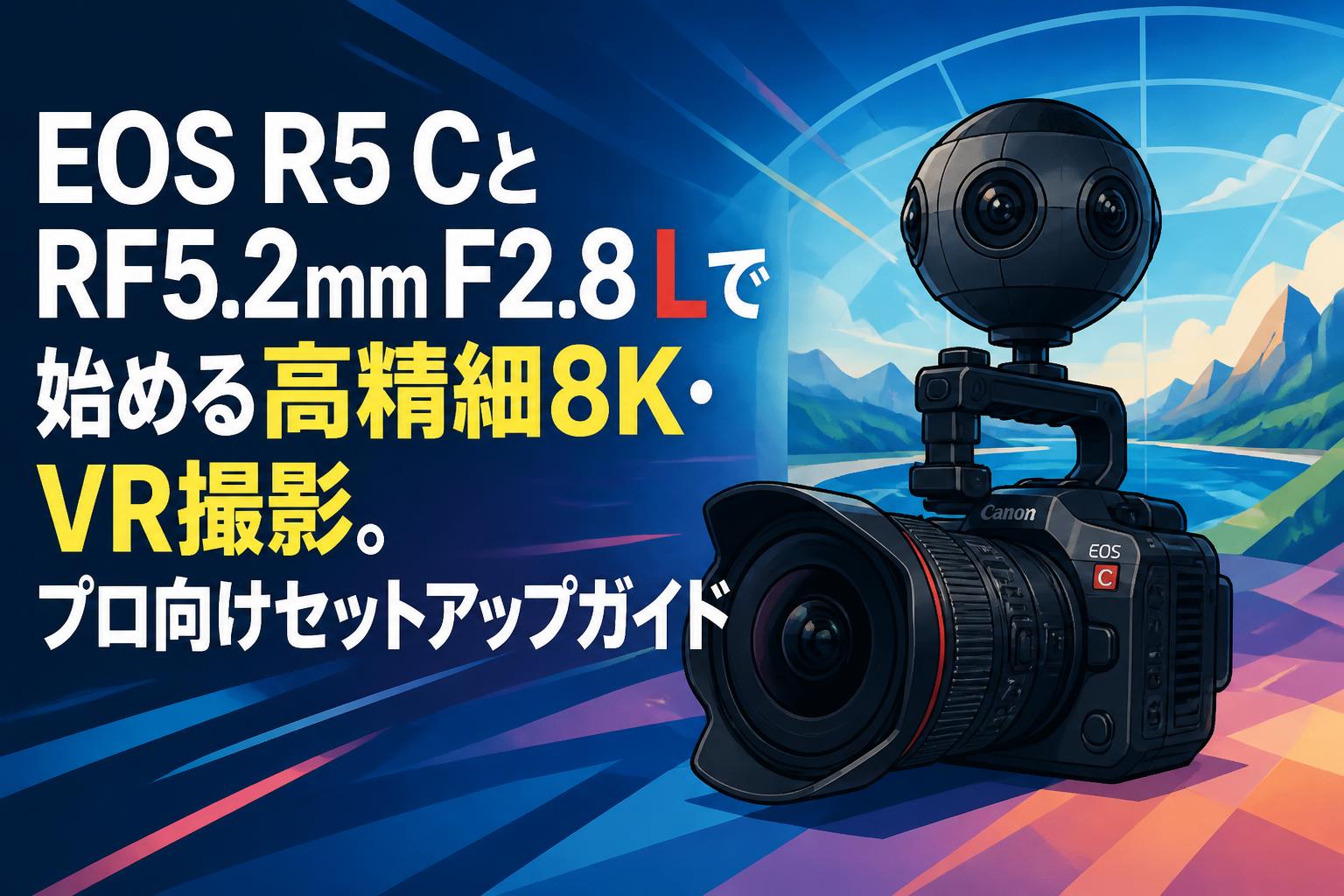 EOS R5 CとRF5.2mm F2.8 Lで始める高精細8K・VR撮影。プロ向け