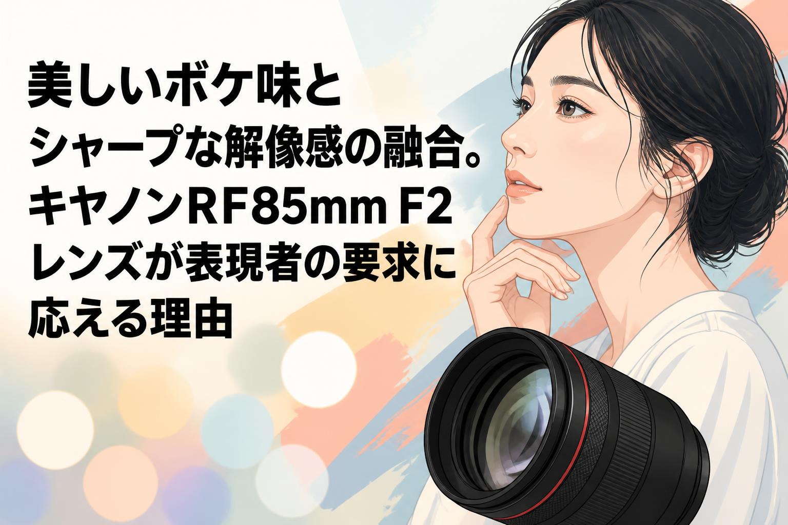 美しいボケ味とシャープな解像感の融合。キヤノンRF85mm F2レンズが
