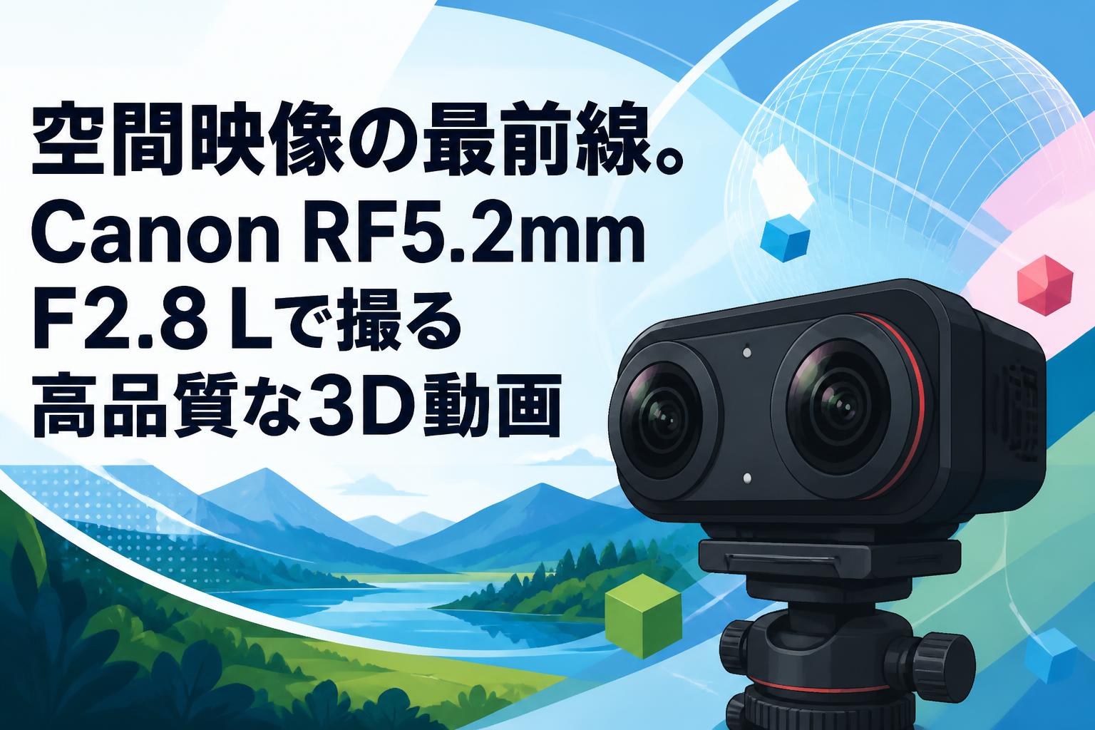 空間映像の最前線。Canon RF5.2mm F2.8 Lで撮る高品質な3D動画 | PANDA