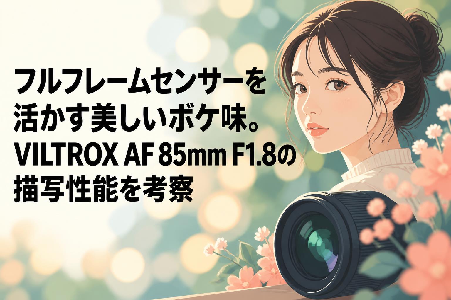 フルフレームセンサーを活かす美しいボケ味。VILTROX AF 85mm F1.8の