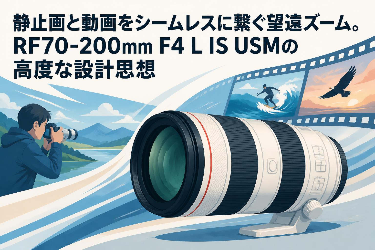 静止画と動画をシームレスに繋ぐ望遠ズーム。RF70-200mm F4 L IS USMの