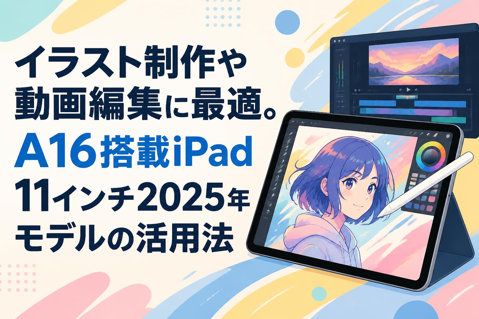 極上品！美品！テレワーク可能！富士通！新型Win11搭載！動画編集 画編集 イラスト制作や動画編集に最適。A16搭載iPad 11インチ2025年モデルの