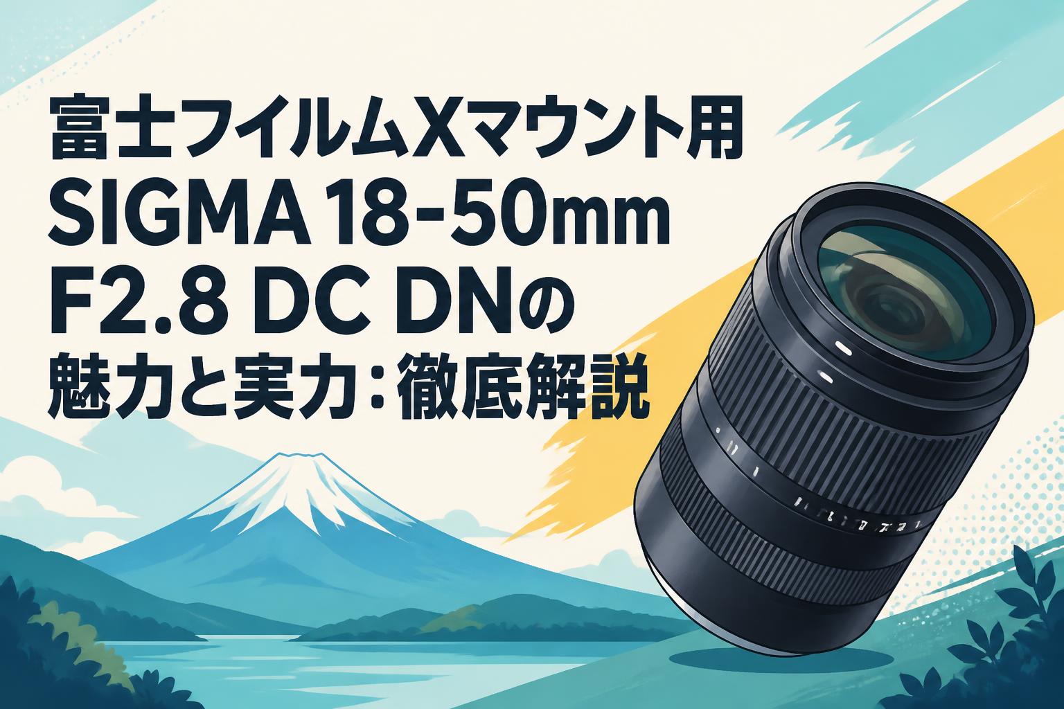 富士フイルムXマウント用SIGMA 18-50mm F2.8 DC DNの魅力と実力：徹底