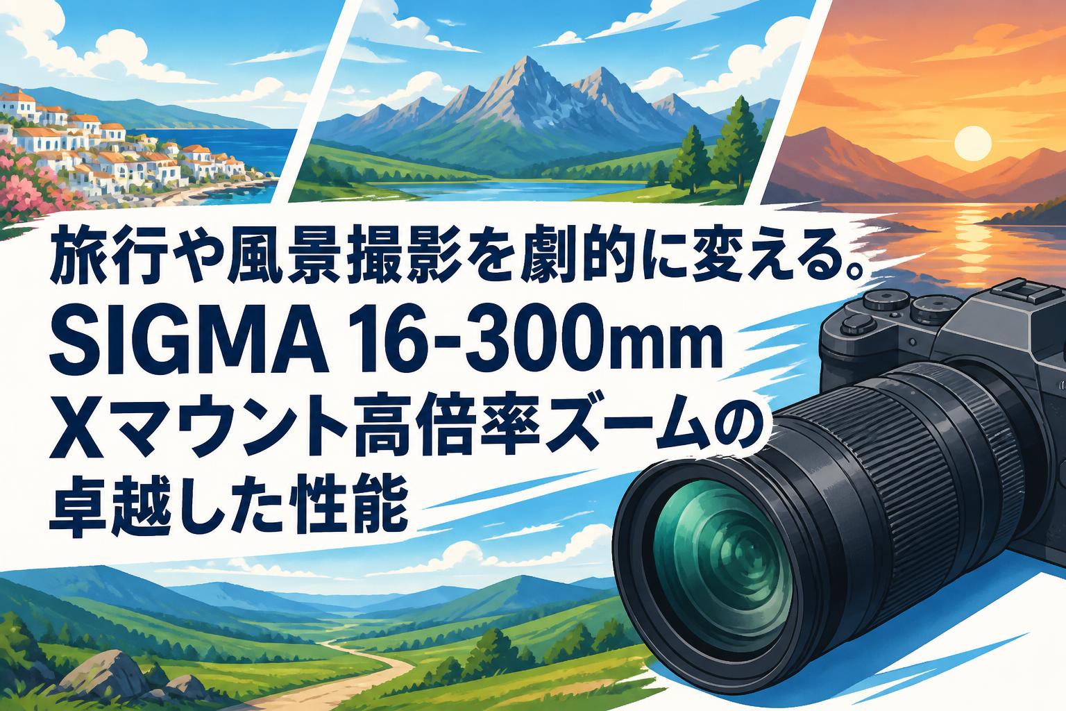 旅行や風景撮影を劇的に変える。SIGMA 16-300mm Xマウント高倍率ズーム