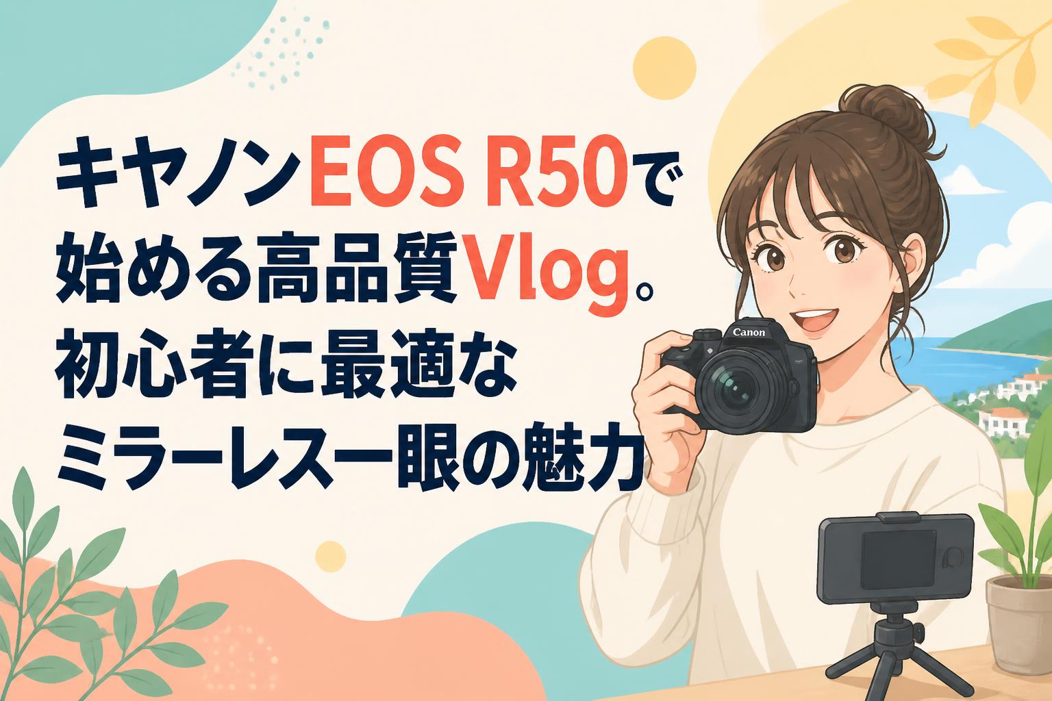 キヤノンEOS R50で始める高品質Vlog。初心者に最適なミラーレス一眼の