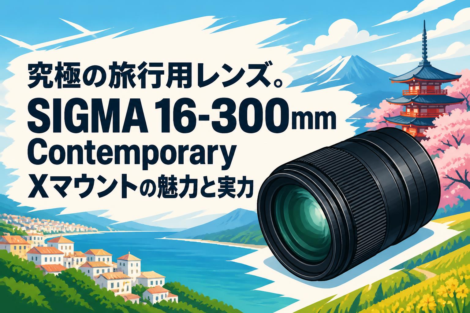 究極の旅行用レンズ。SIGMA 16-300mm Contemporary Xマウントの魅力と