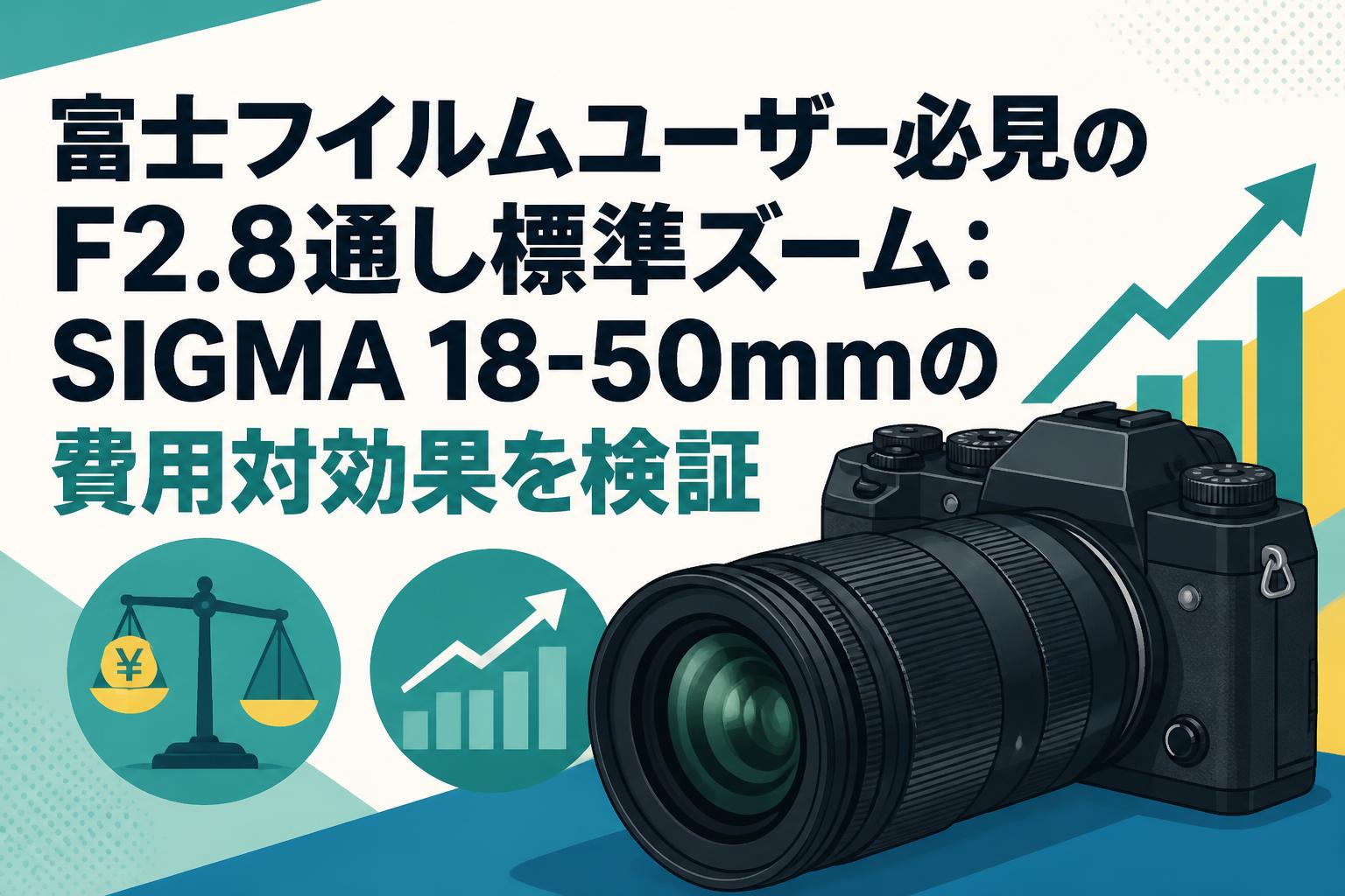 レンレン様確認用 富士フイルムユーザー必見のF2.8通し標準ズーム：SIGMA 18-50mmの費用