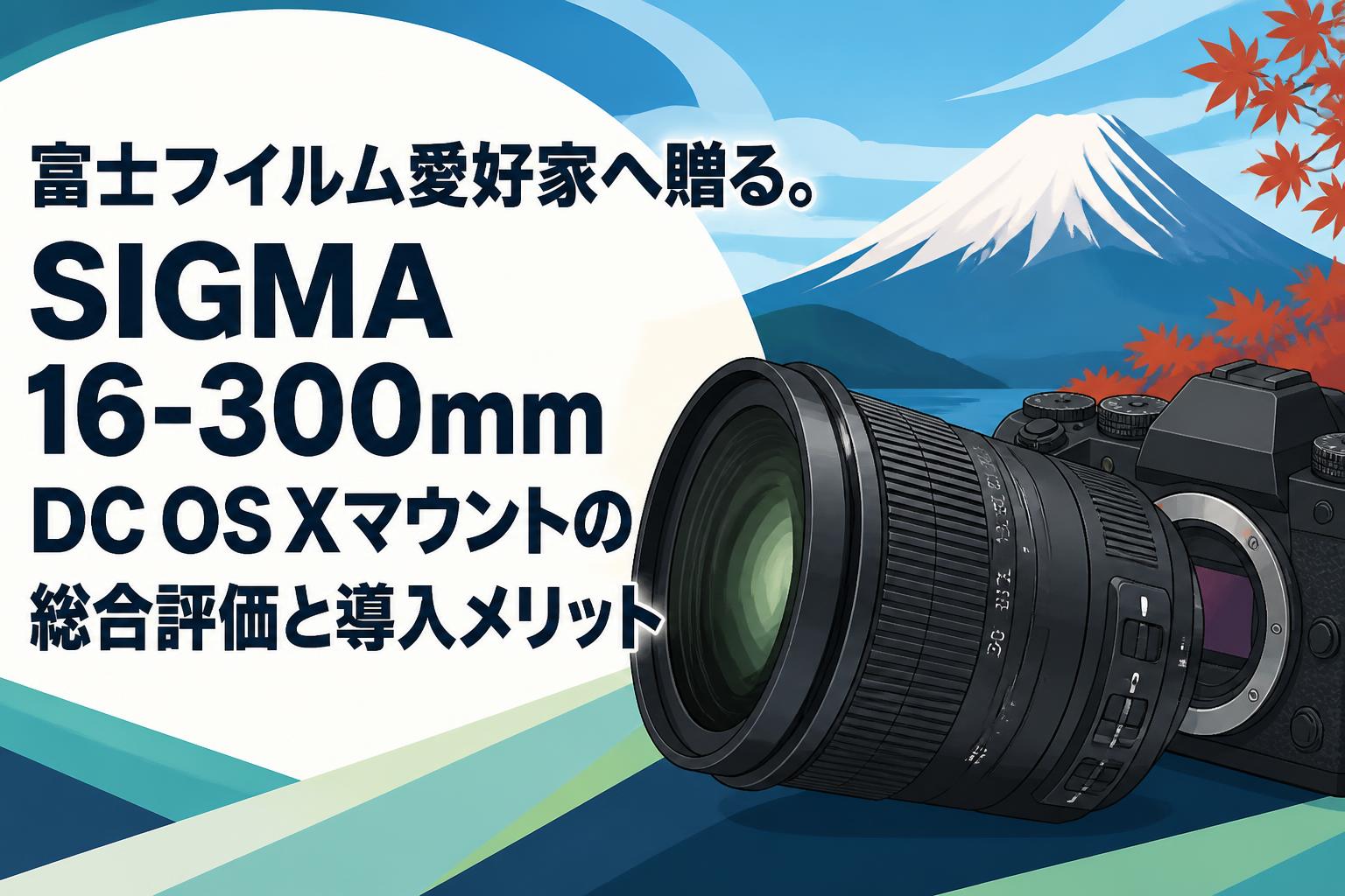 富士フイルム愛好家へ贈る。SIGMA 16-300mm DC OS Xマウントの総合評価
