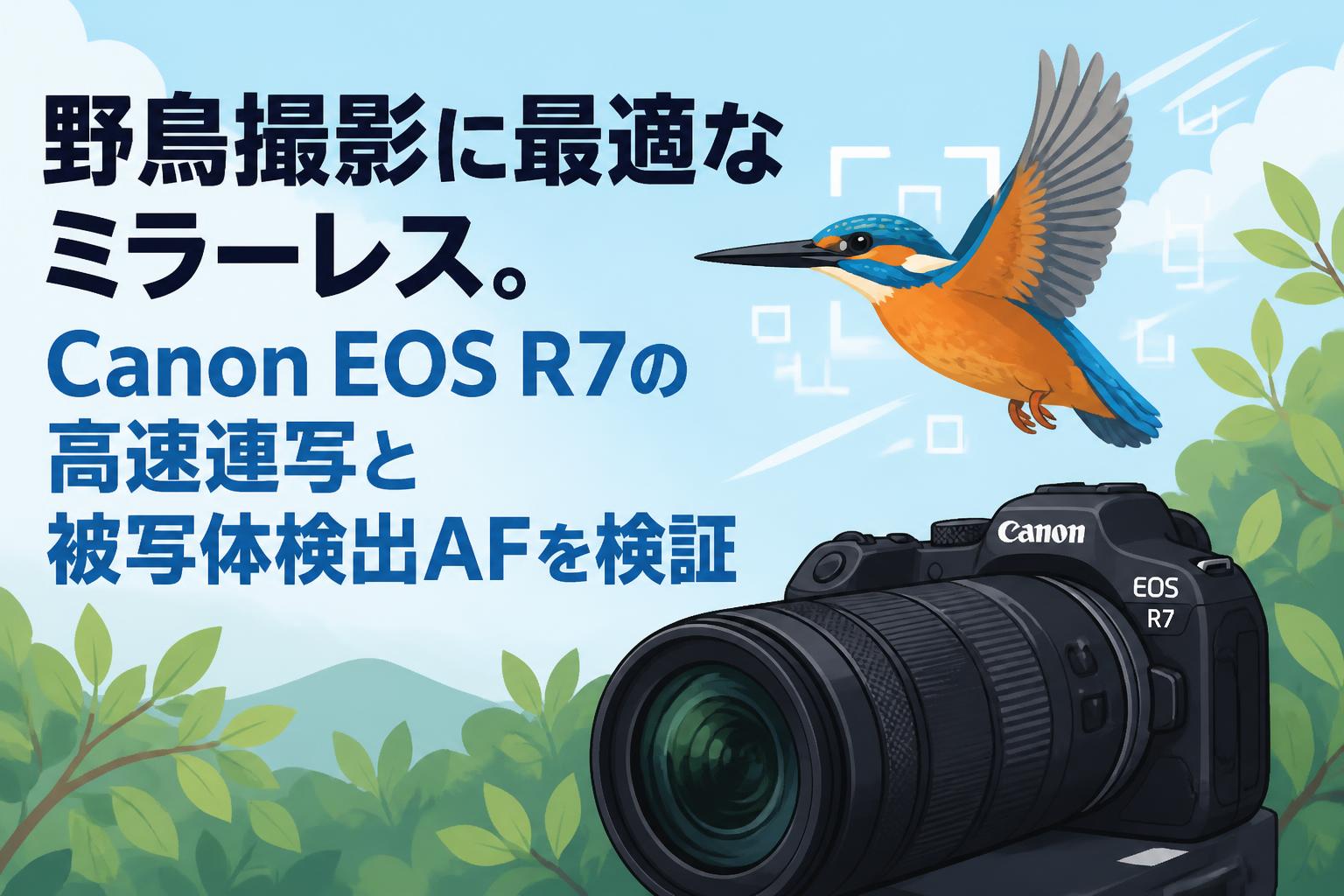 ❤️AF高性能＋連写❤️Canon EOS 7D キャノン 高画質＋動画撮影可能 野鳥撮影に最適なミラーレス。Canon EOS R7の高速連写と被写体検出AFを
