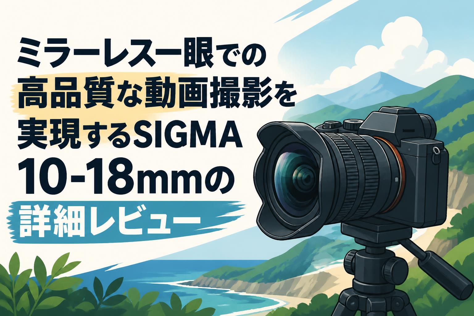 ミラーレス一眼での高品質な動画撮影を実現するSIGMA 10-18mmの詳細