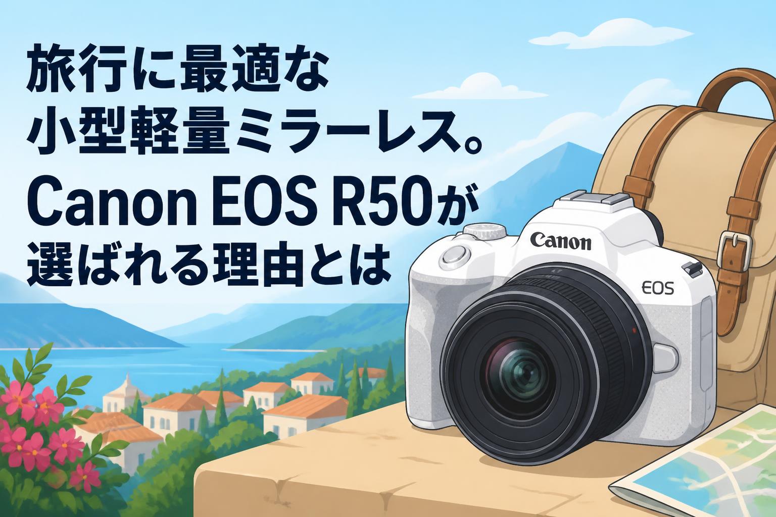 旅行に最適な小型軽量ミラーレス。Canon EOS R50が選ばれる理由とは