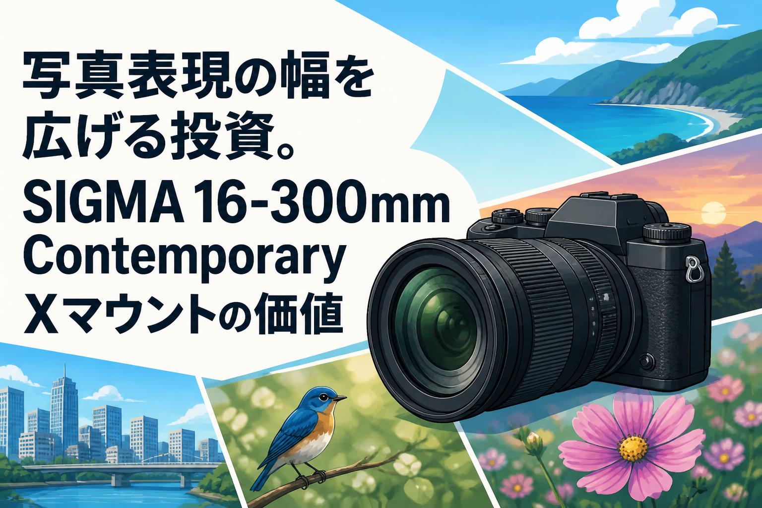 写真表現の幅を広げる投資。SIGMA 16-300mm Contemporary Xマウントの