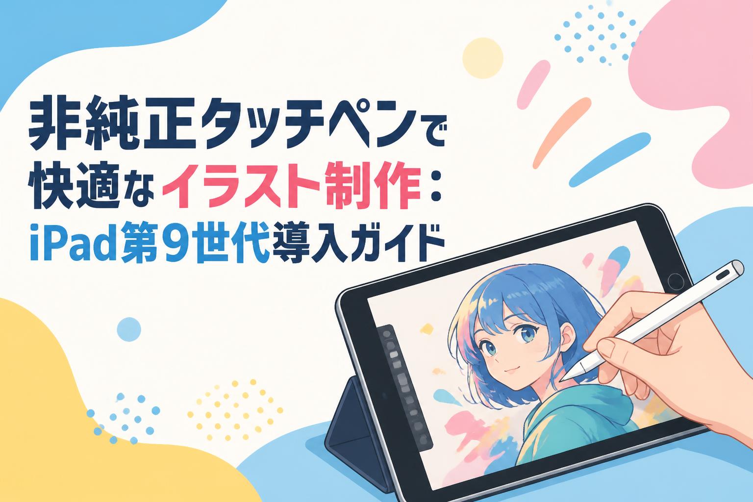 非純正タッチペンで快適なイラスト制作：iPad第9世代導入ガイド