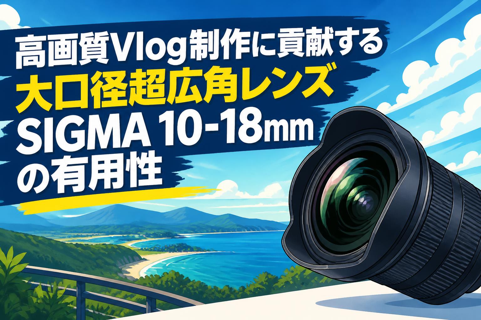 高画質Vlog制作に貢献する大口径超広角レンズSIGMA 10-18mmの有用性