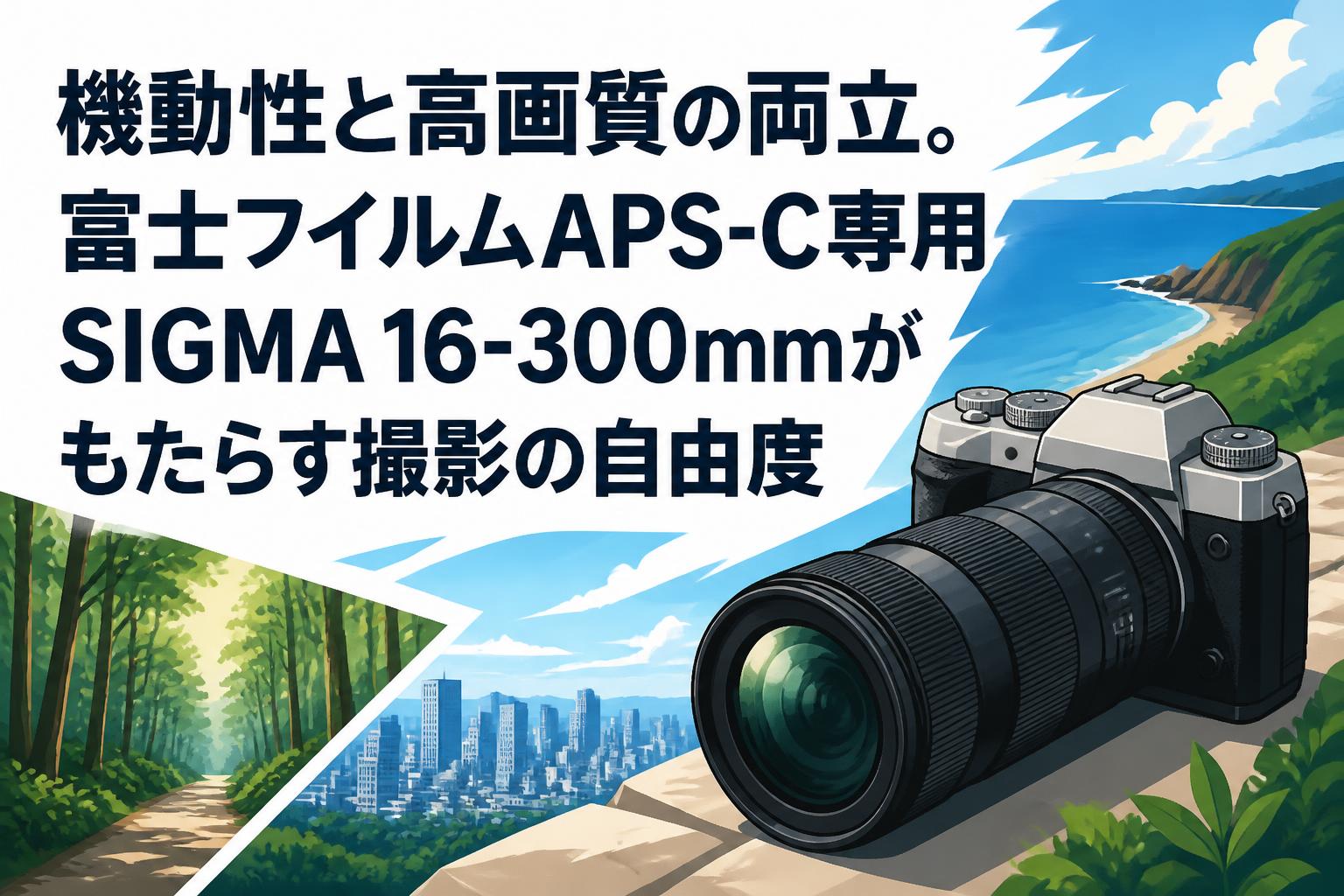 機動性と高画質の両立。富士フイルムAPS-C専用SIGMA 16-300mmが