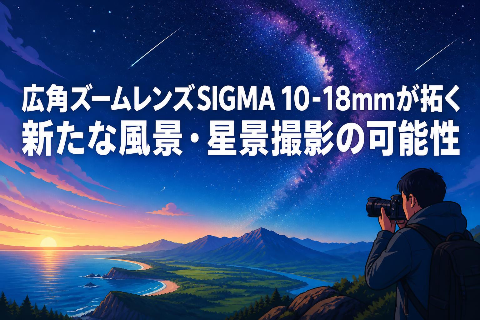 広角ズームレンズSIGMA 10-18mmが拓く新たな風景・星景撮影の可能性