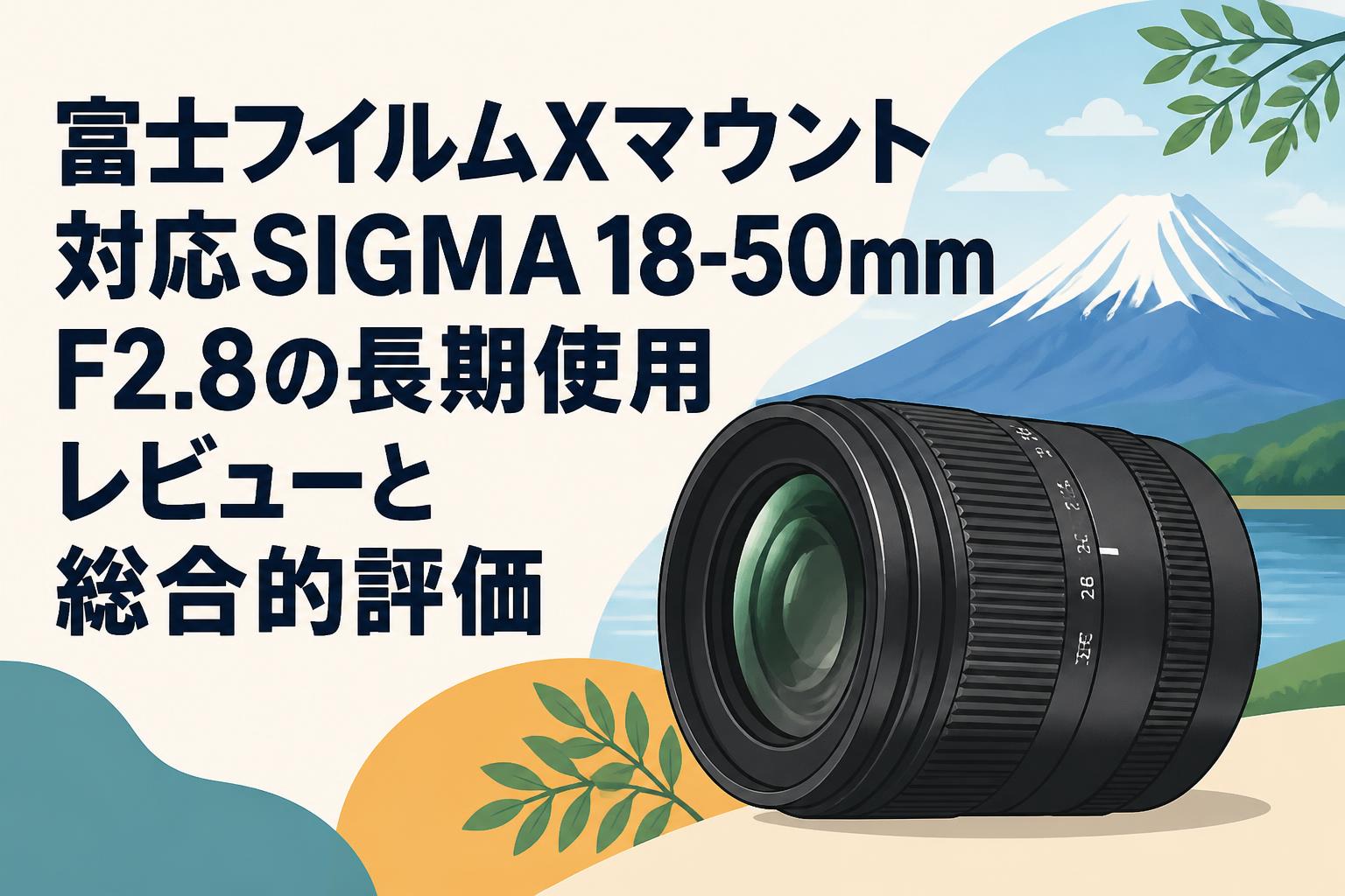 レンズ(ズーム) SIGMA 18-50mmF2.8 富士フイルムXマウント対応SIGMA 18-50mm F2.8の長期使用レビューと